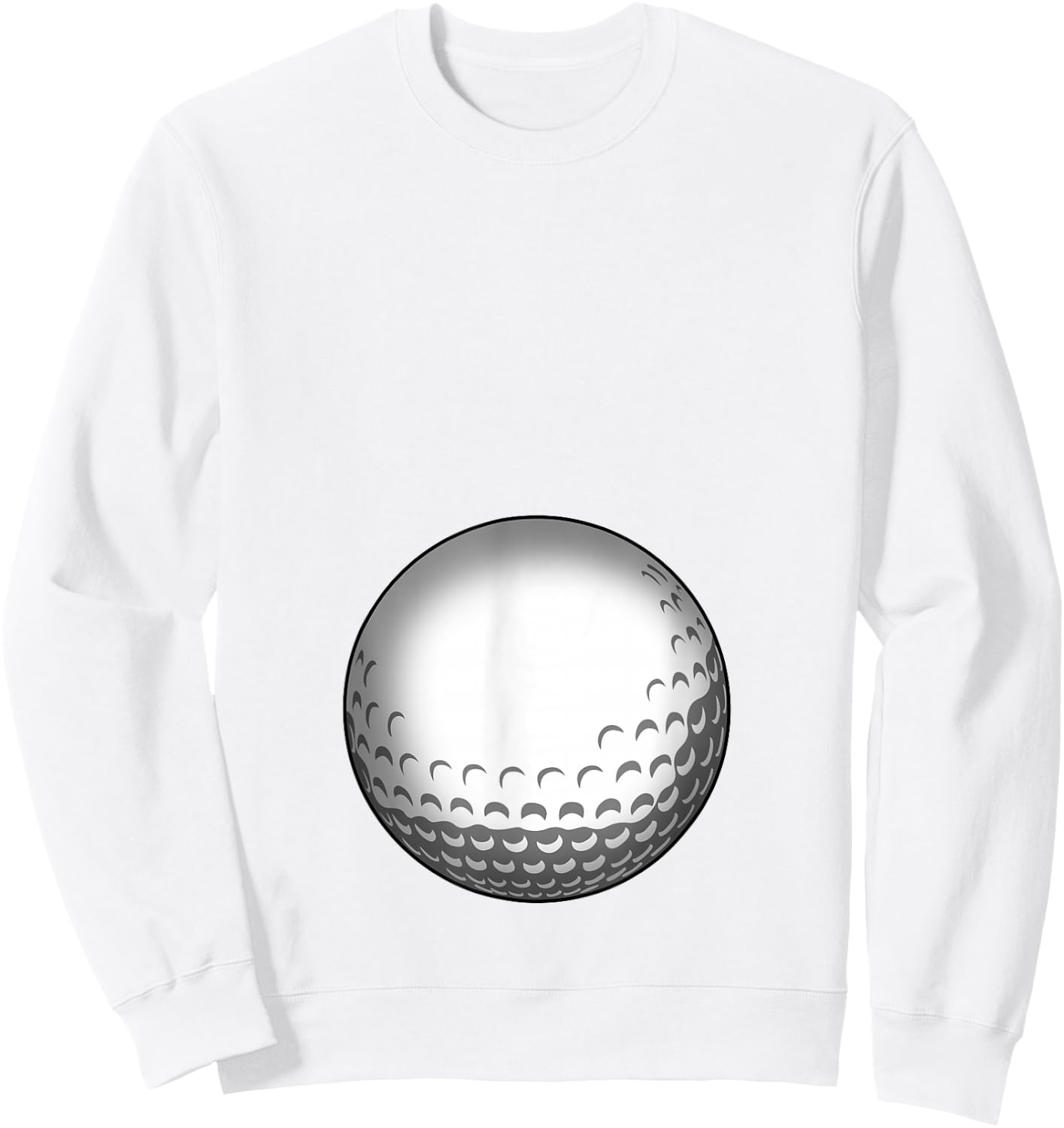 Funny Golf Player Belly Pregnant Mama Sweatshirt - Sweatshirt | White