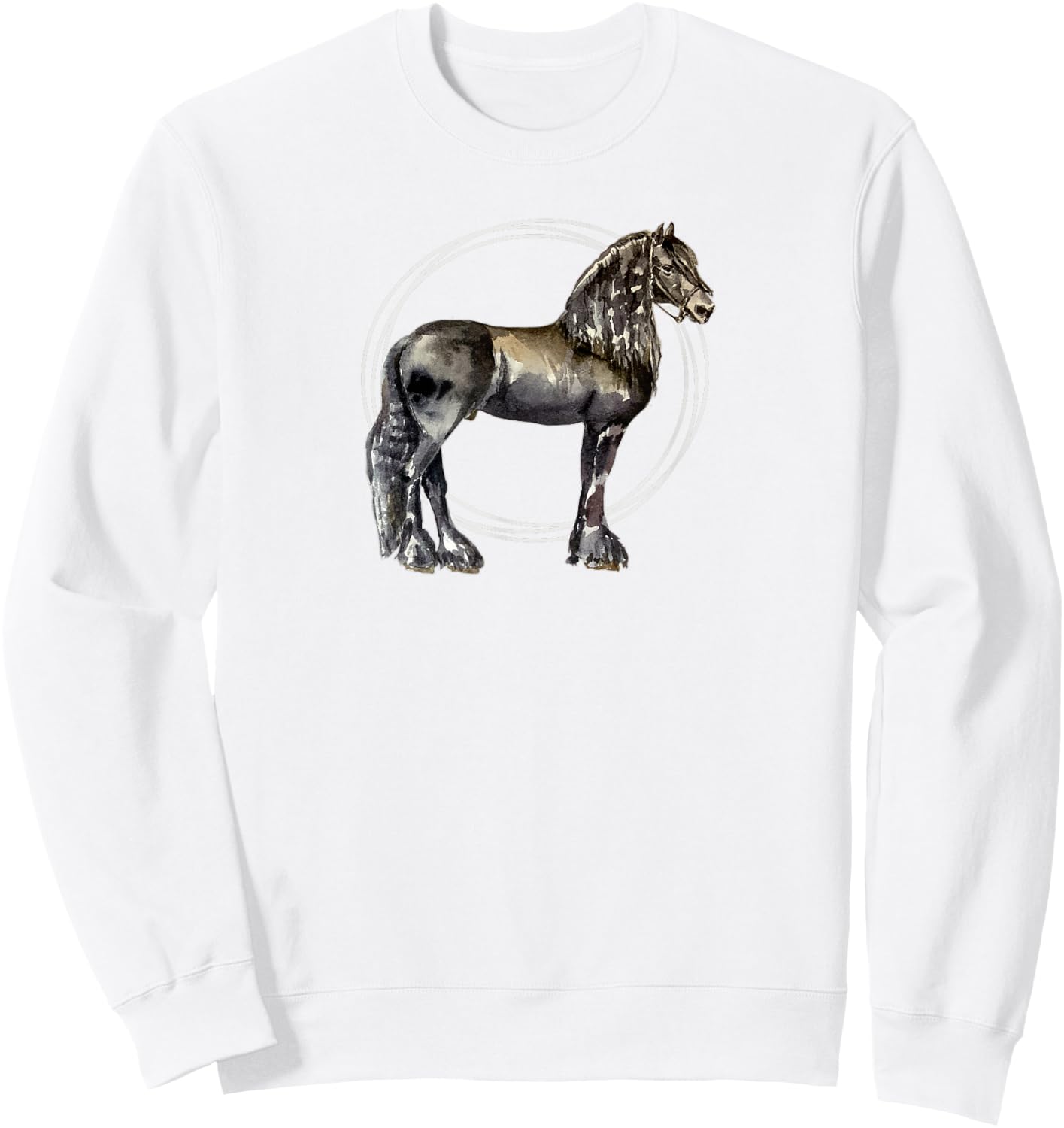 Friesian horse Sweatshirt - Sweatshirt | White