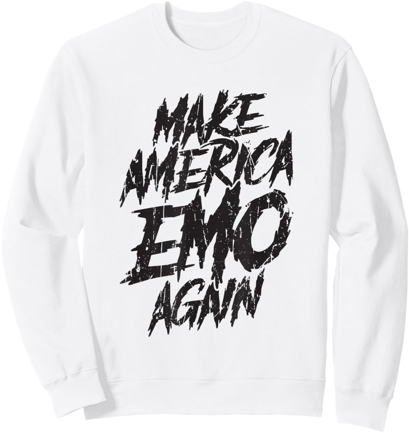 Make America Emo Again - Emo Culture Sweatshirt - Sweatshirt | White