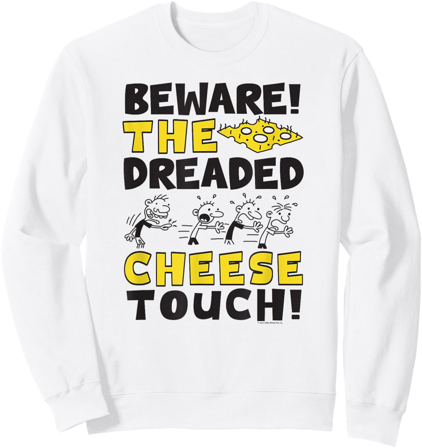 Diary of a Wimpy Kid Beware of The Cheese Touch Small Sweatshirt - Sweatshirt | White