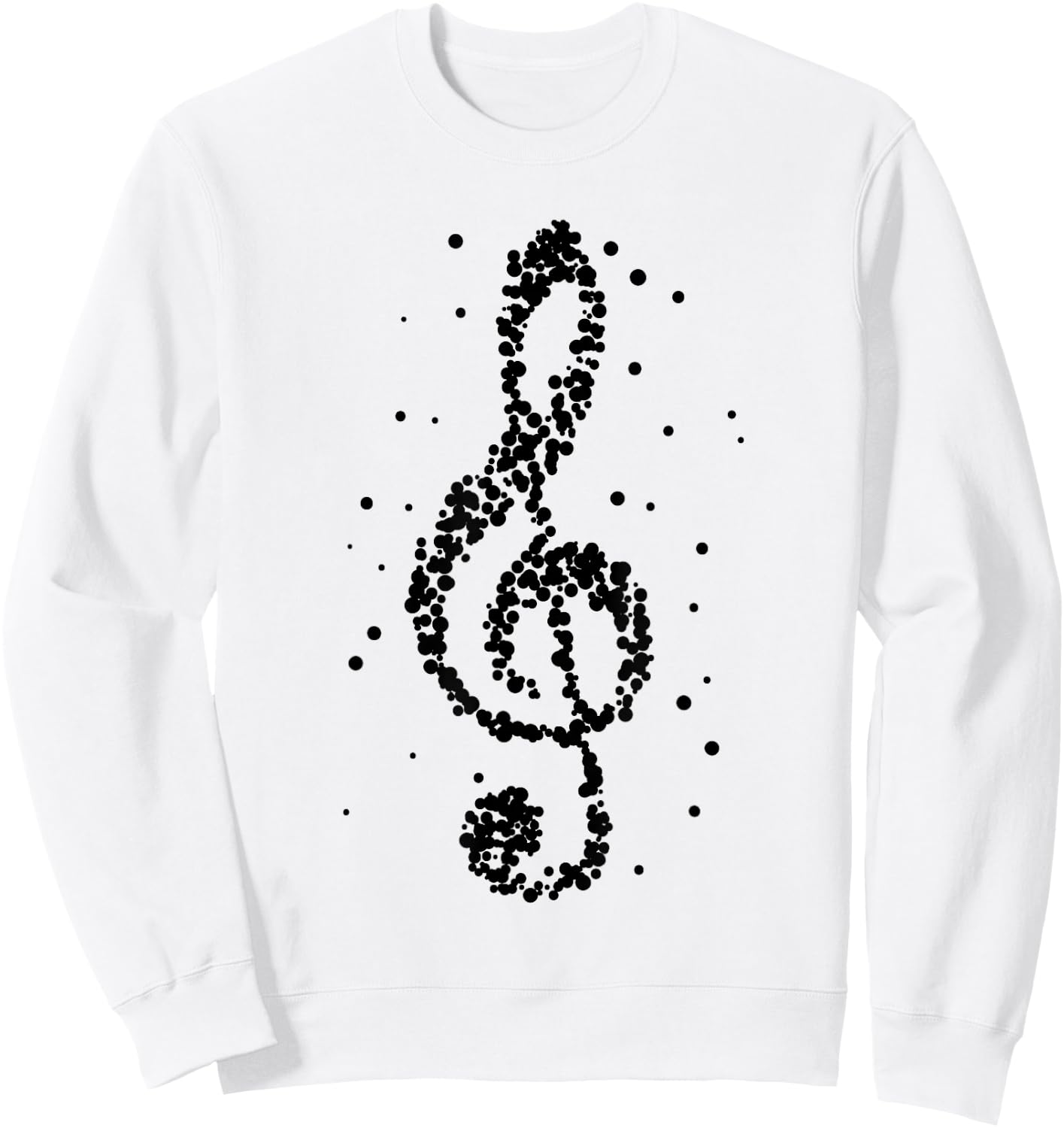 Music in black and white Musician Music teachers Sweatshirt - Sweatshirt | White