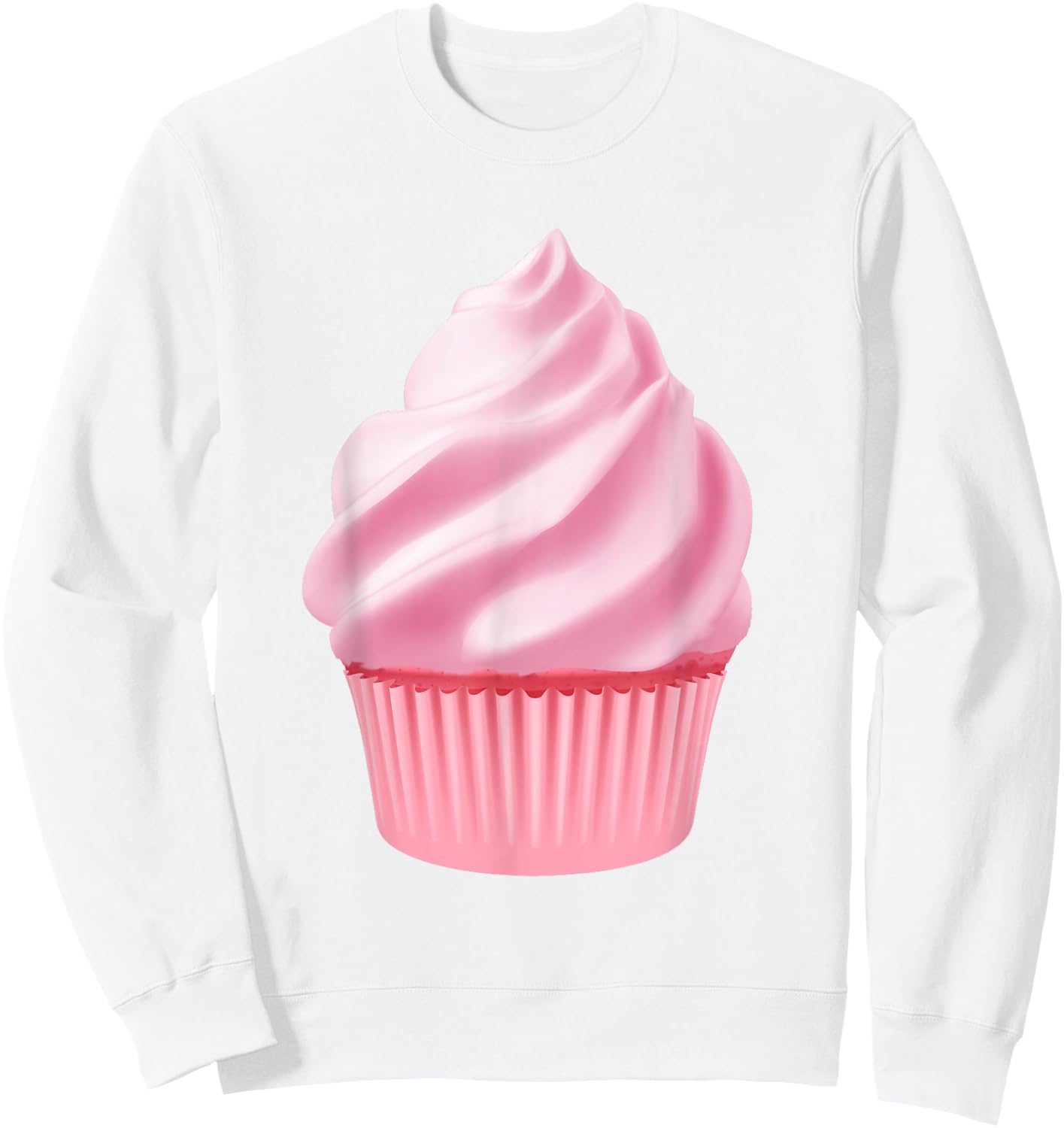 Cupcake Love Design Sweatshirt - Sweatshirt | White