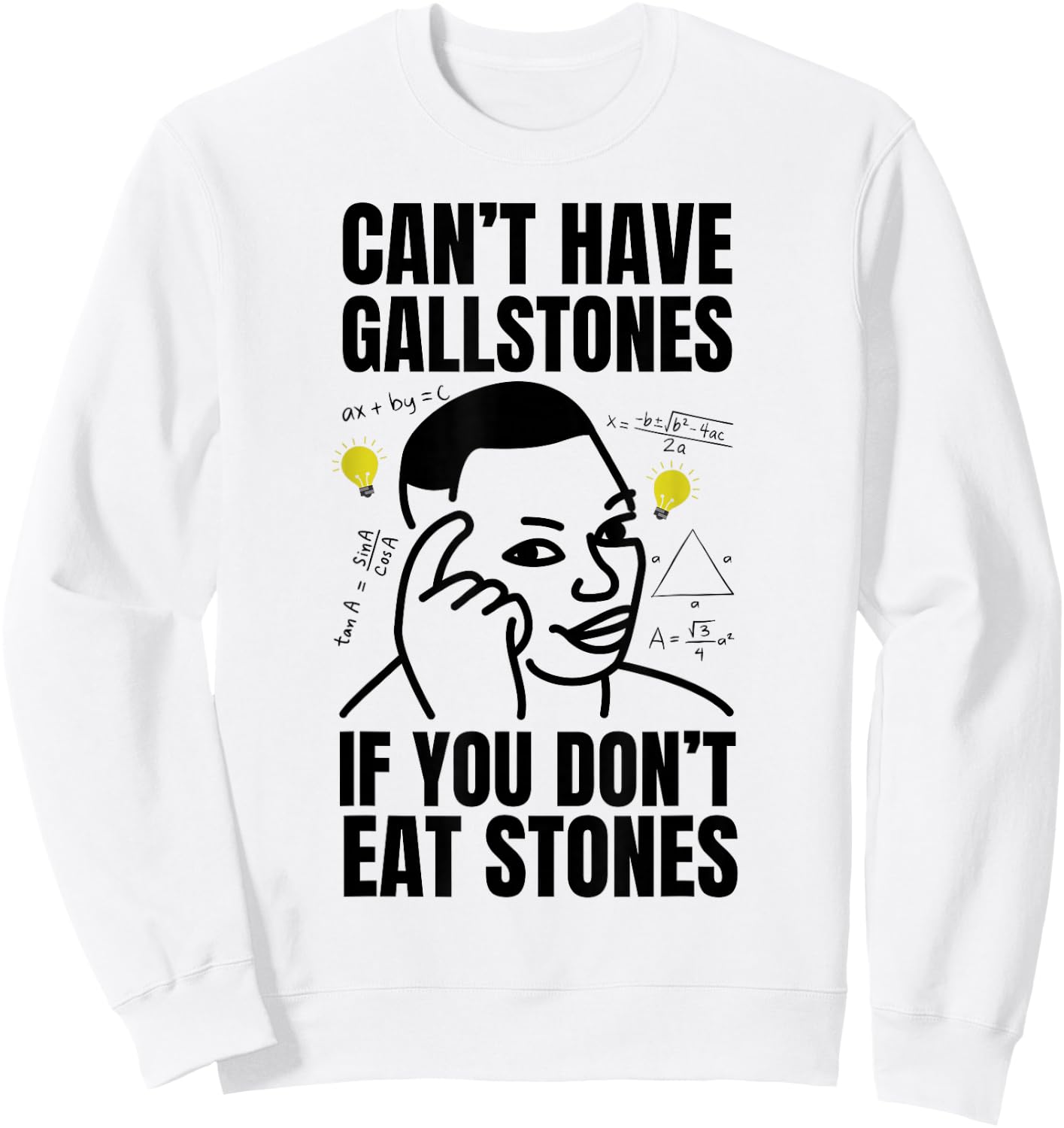 Funny Gallstones Removal Surgery and Gallstone Sweatshirt - Sweatshirt | White