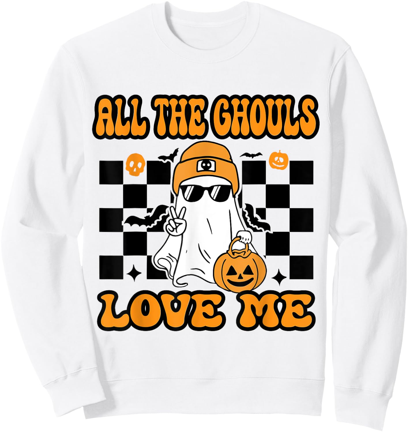 All The Ghouls Love Me Halloween Costume Toddler Boy baby Sweatshirt - Sweatshirt | White