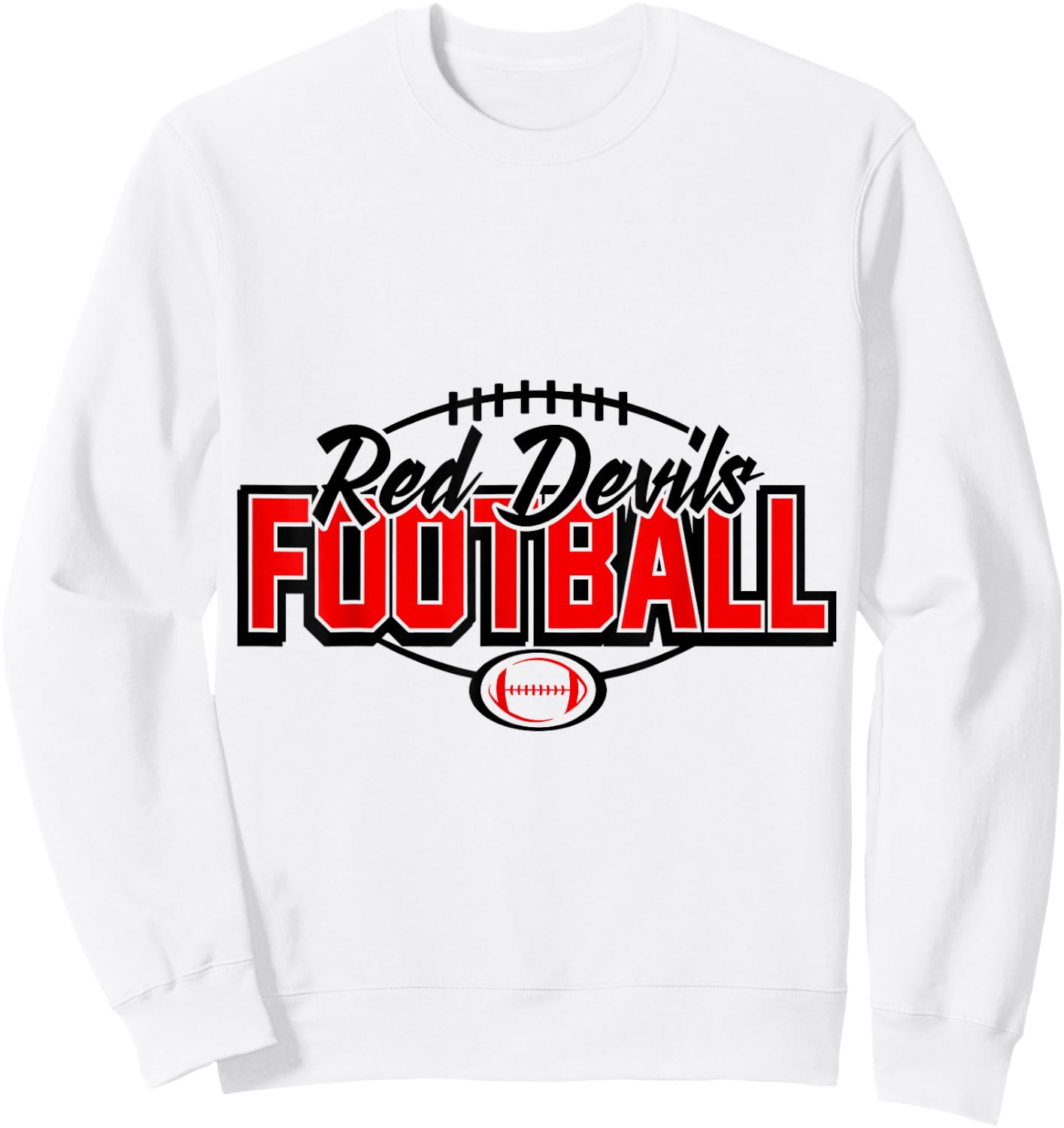 Red Devils Football! Sweatshirt - Sweatshirt | White