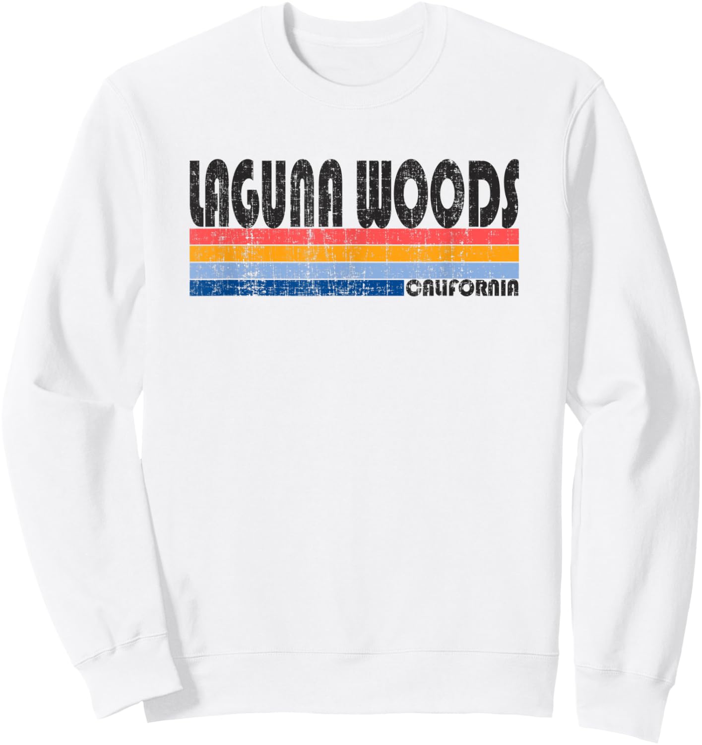 Vintage 70s 80s Style Laguna Woods, CA Sweatshirt - Sweatshirt | White