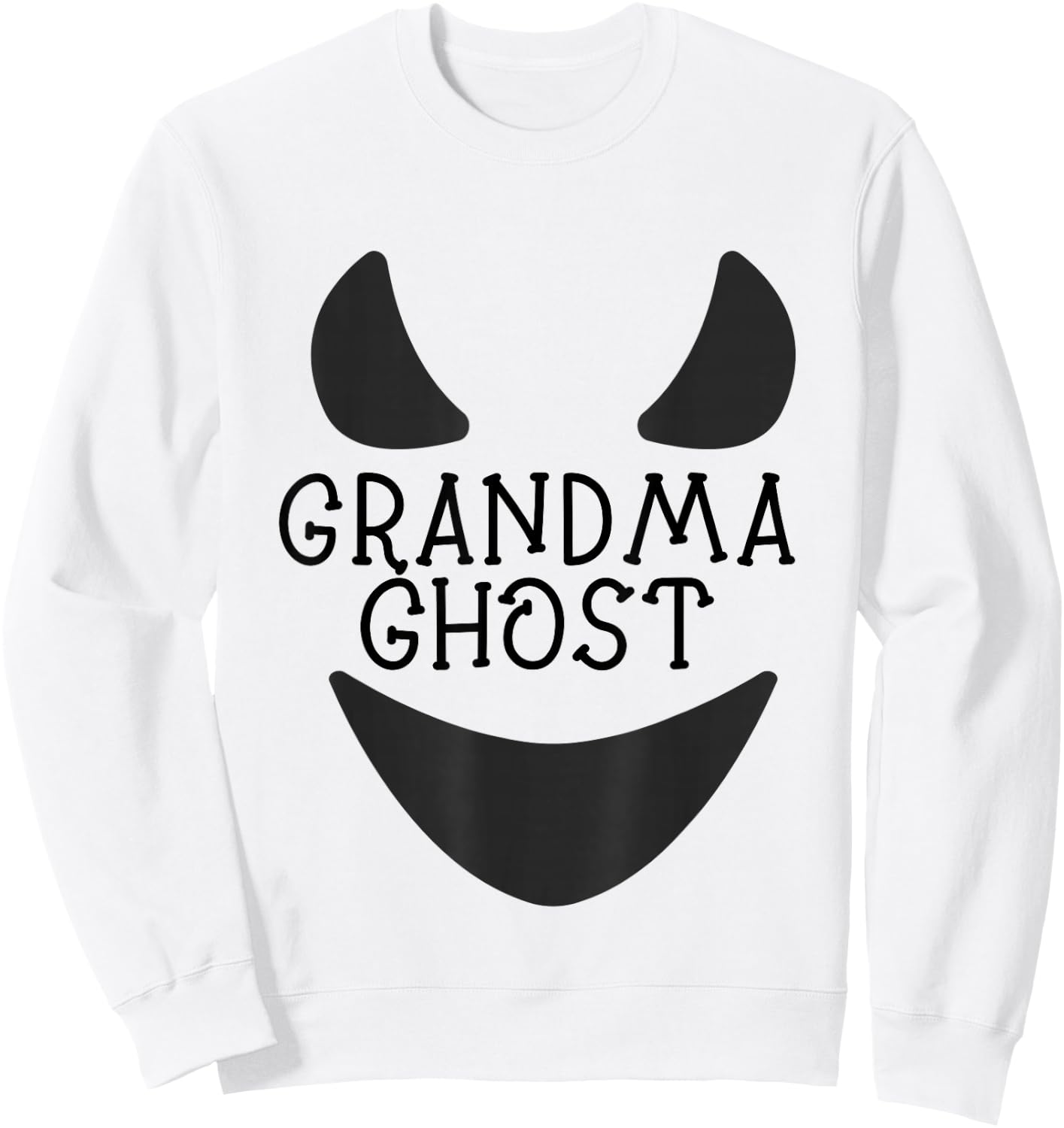 Grandma Ghost Matching Family Halloween Costume Sweatshirt - Sweatshirt | White