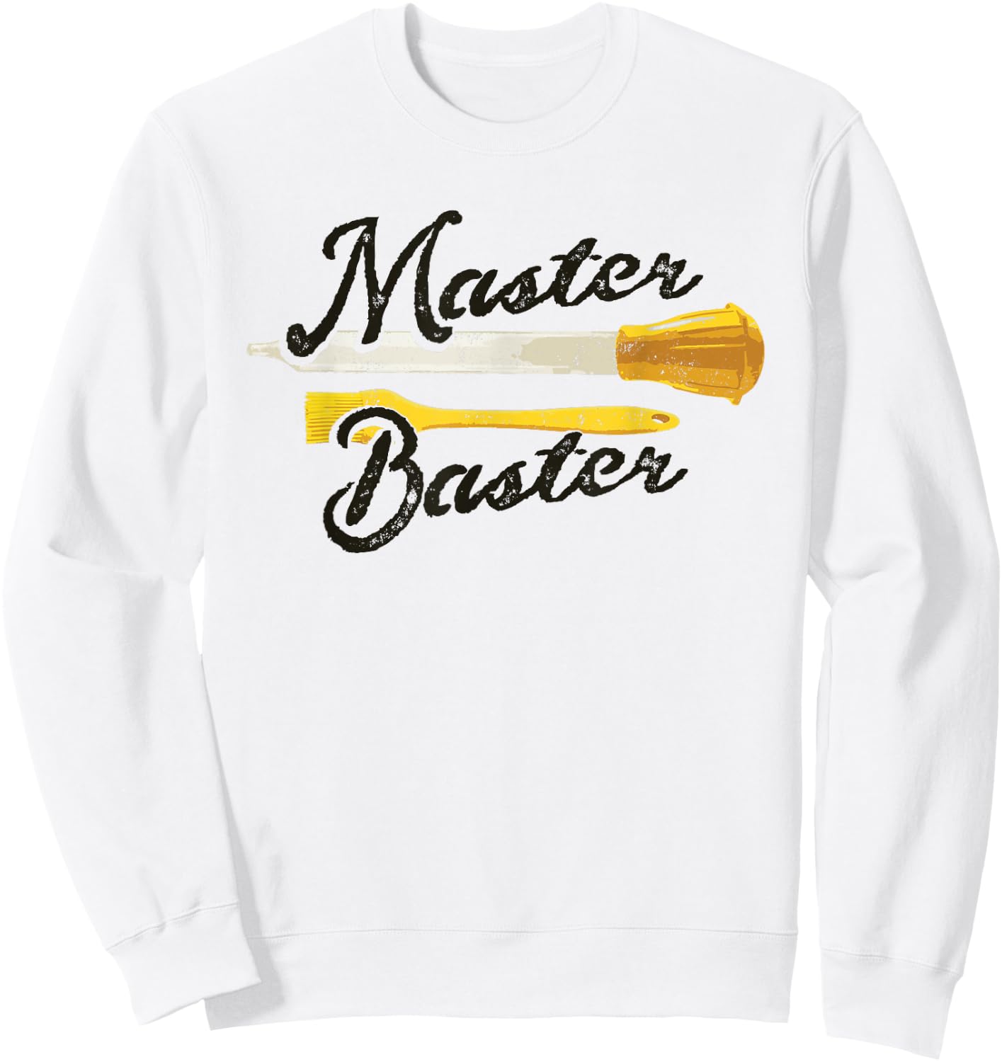 Master Baster, Funny Chef Thanksgiving Sweatshirt - Sweatshirt | White