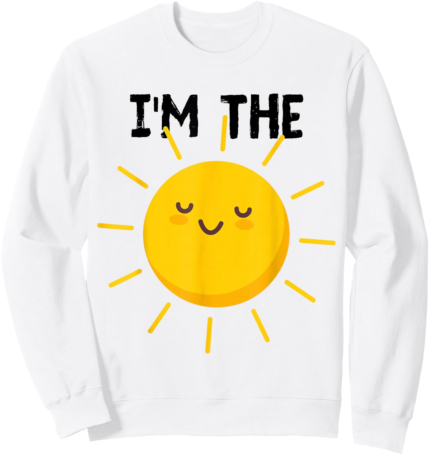 Pretend to be the Sun Funny Kids Show Halloween Costume Sweatshirt - Sweatshirt | White