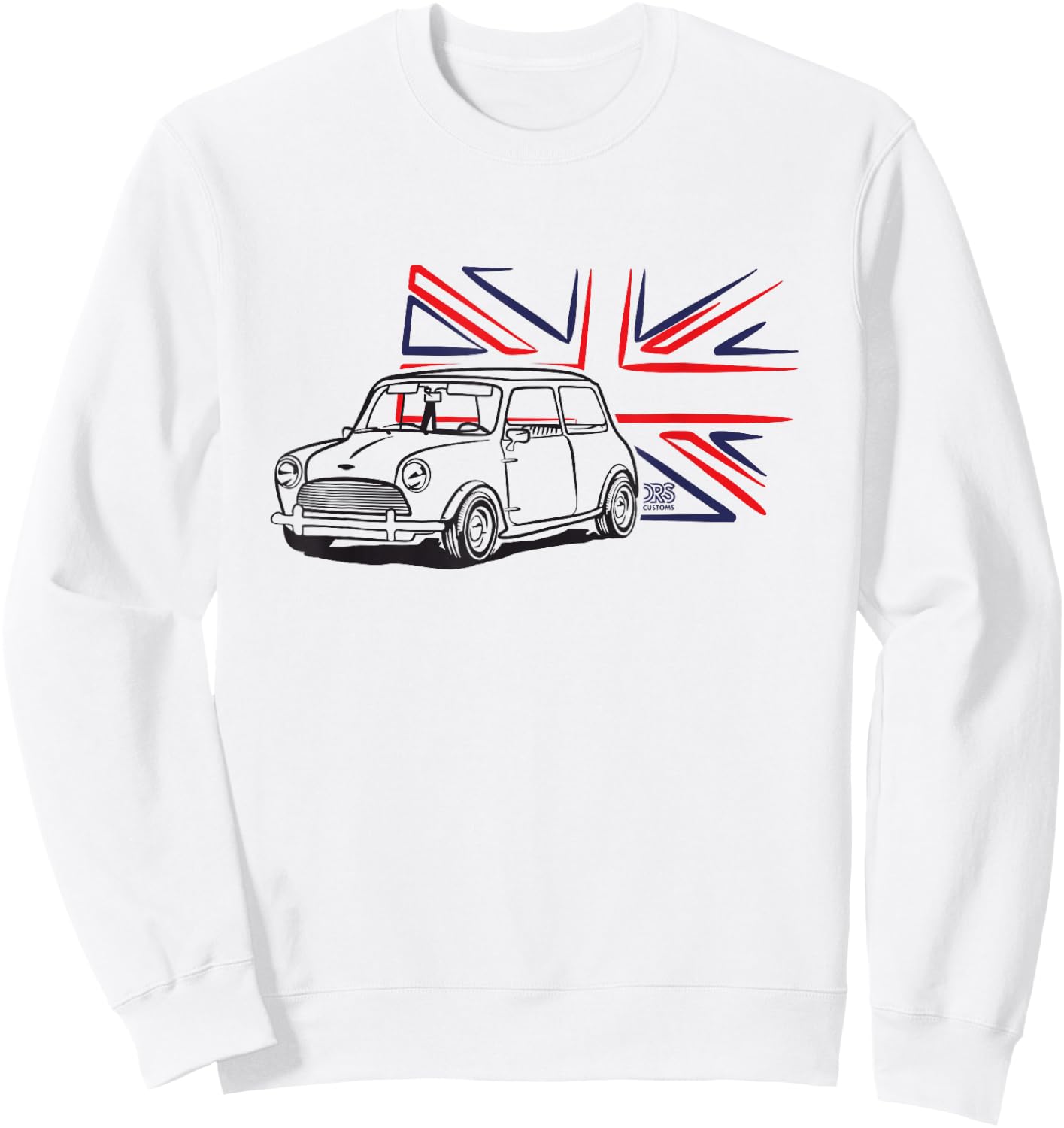 Classic Mini Austin Union Jack Sweatshirt - Sweatshirt | White
