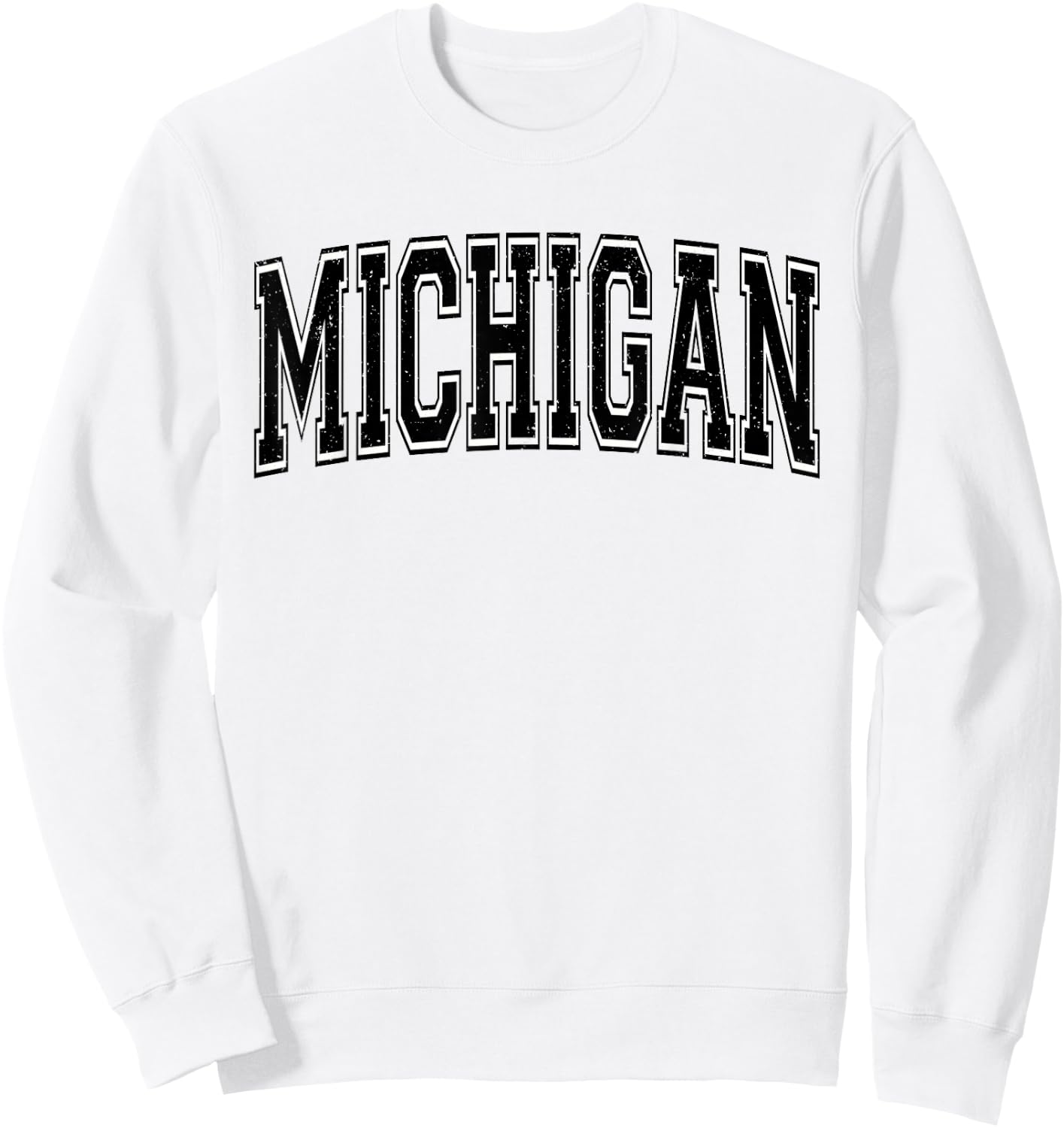 Michigan Varsity Sports Athletic Jersey Style Sweatshirt - Sweatshirt | White