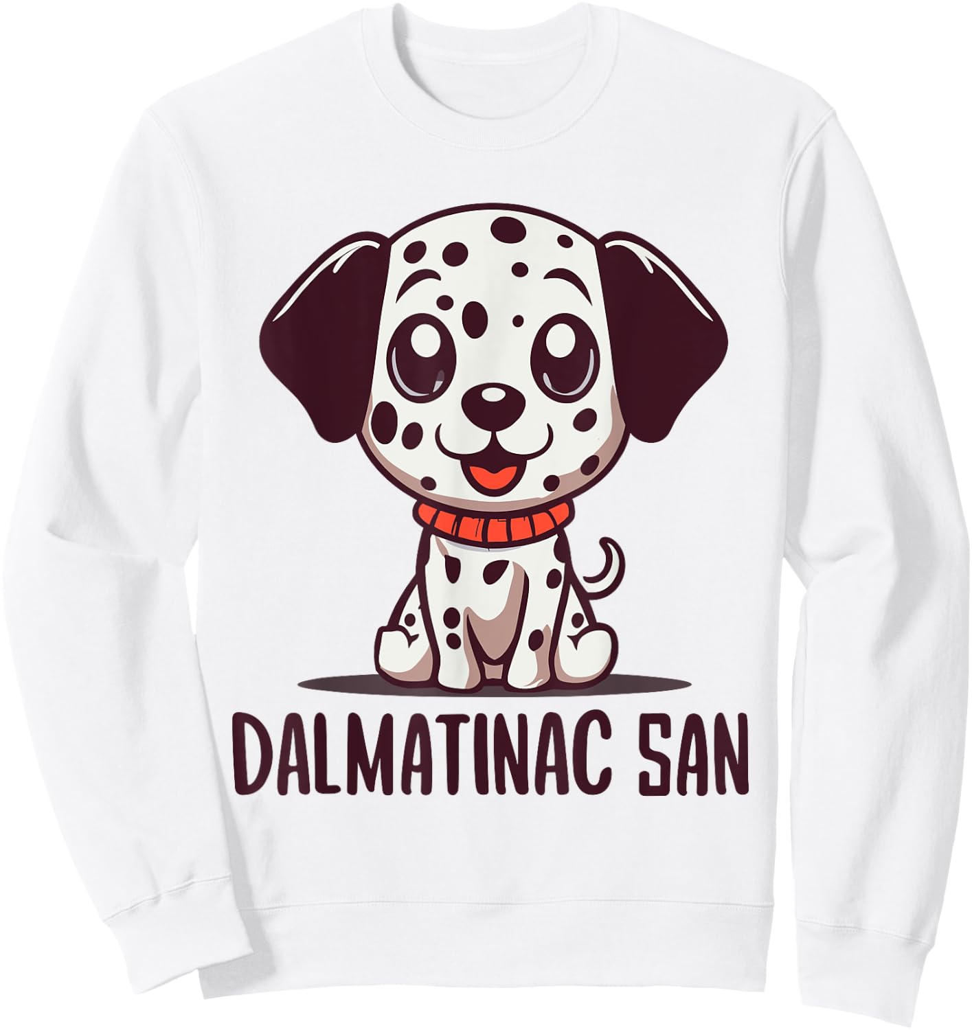 Dalmatinac San Dalmatian Dog Croatian Pride Croatia Sweatshirt - Sweatshirt | White