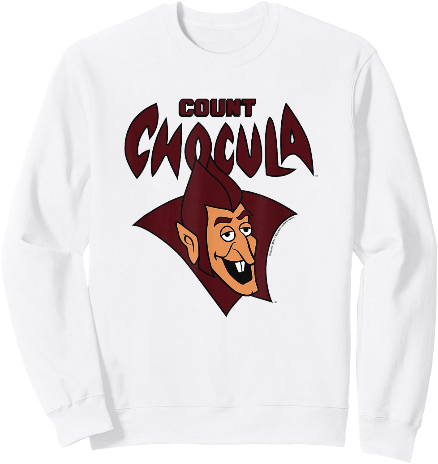 Count Chocula Spooky Vintage Big Face Epic Chest Portrait Sweatshirt - Sweatshirt | White