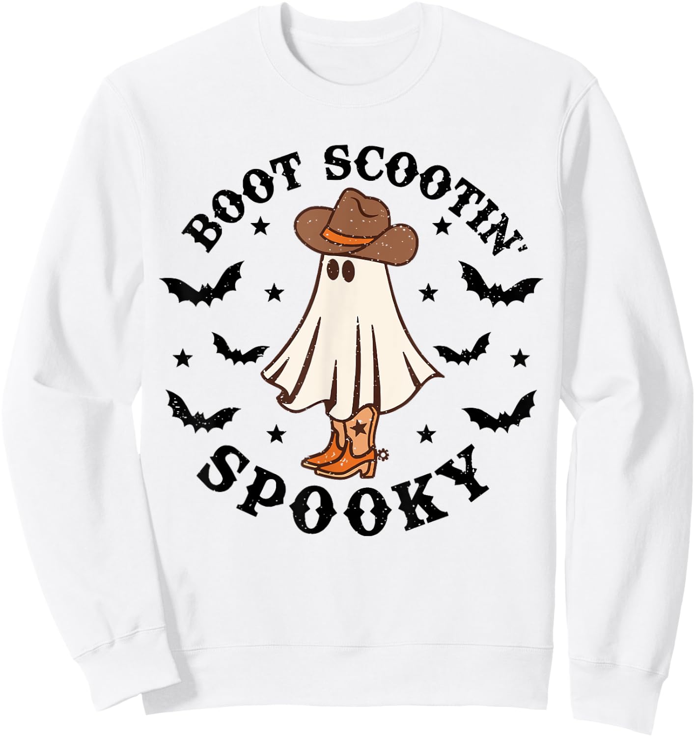 Boot Scootin Spooky Sweatshirt - Sweatshirt | White
