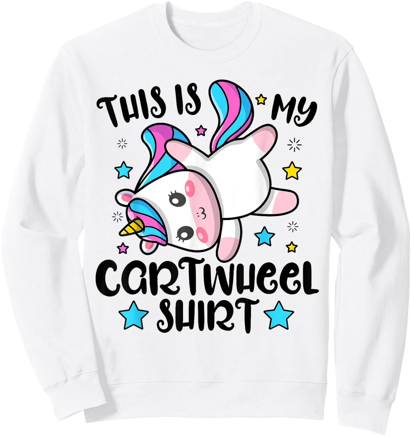 Gymnast This Is My Cartwheel Gymnastics Girls Boys Sports Sweatshirt - Sweatshirt | White