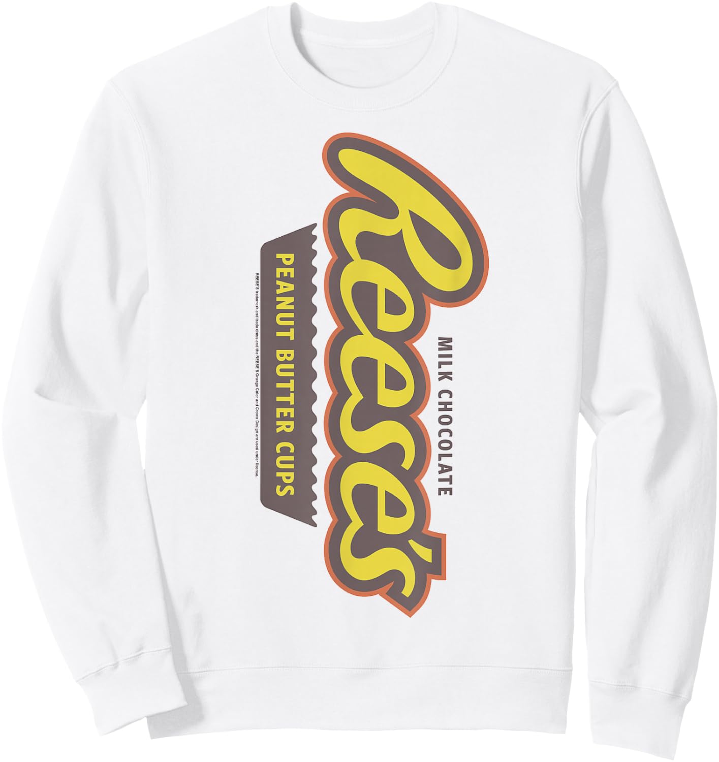 Reese's Sideways Logo Design Sweatshirt - Sweatshirt | White