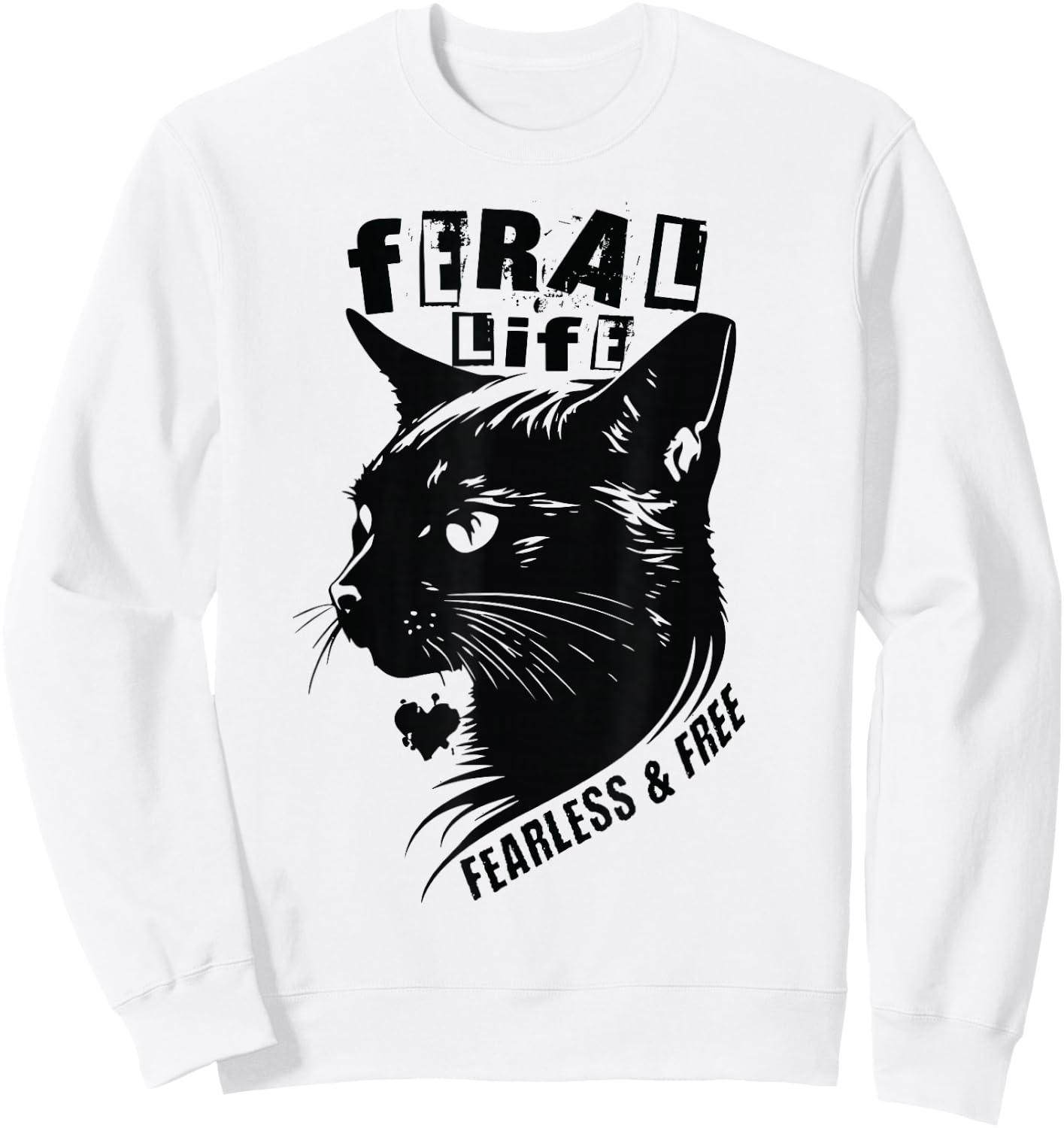 Feral Cats Cat Rescue Cute Foster Mom Kittens Adopt Cats TNR Sweatshirt - Sweatshirt | White