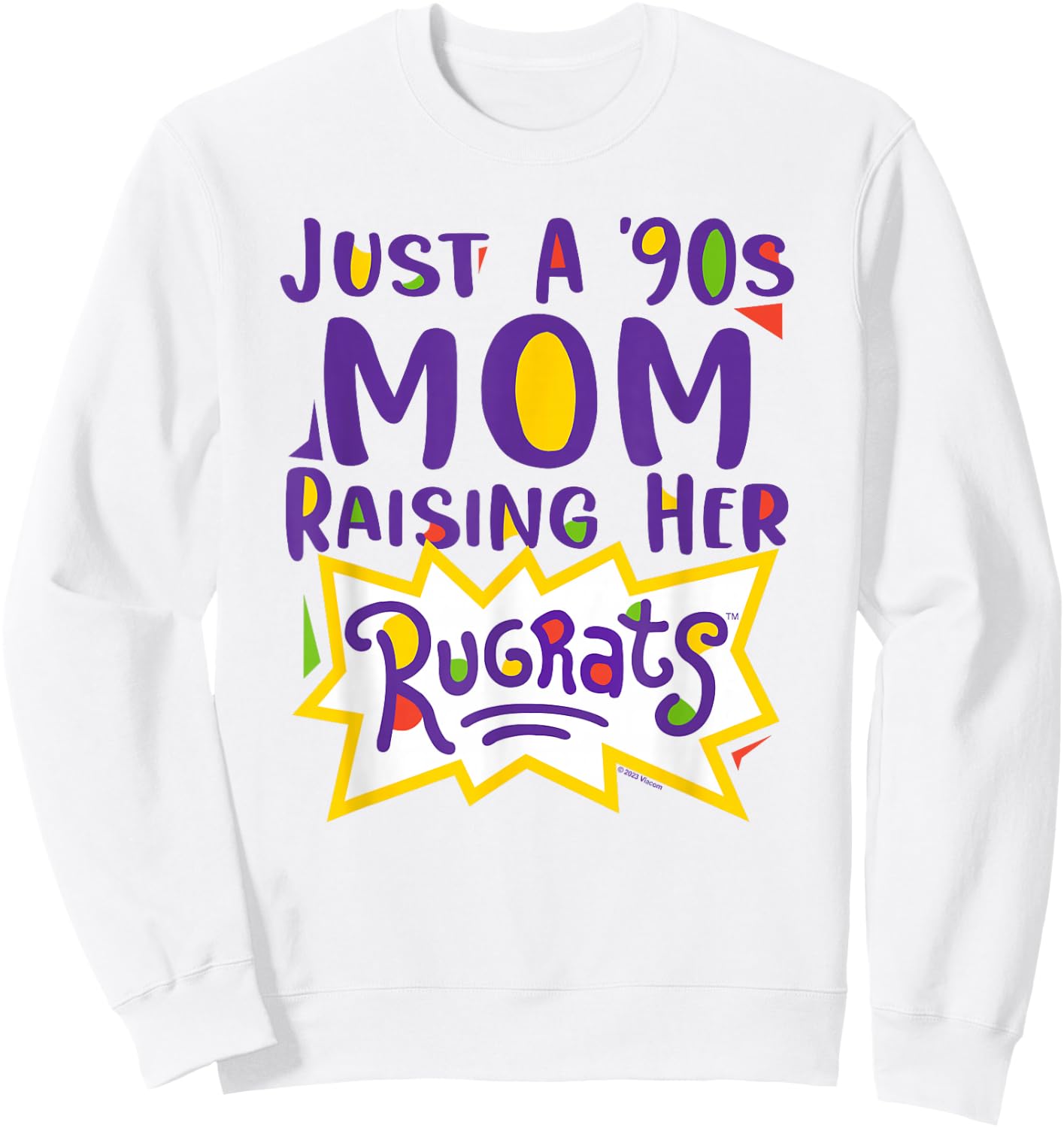 Rugrats Mother's Day Just a 90's Mom Sweatshirt - Sweatshirt | White