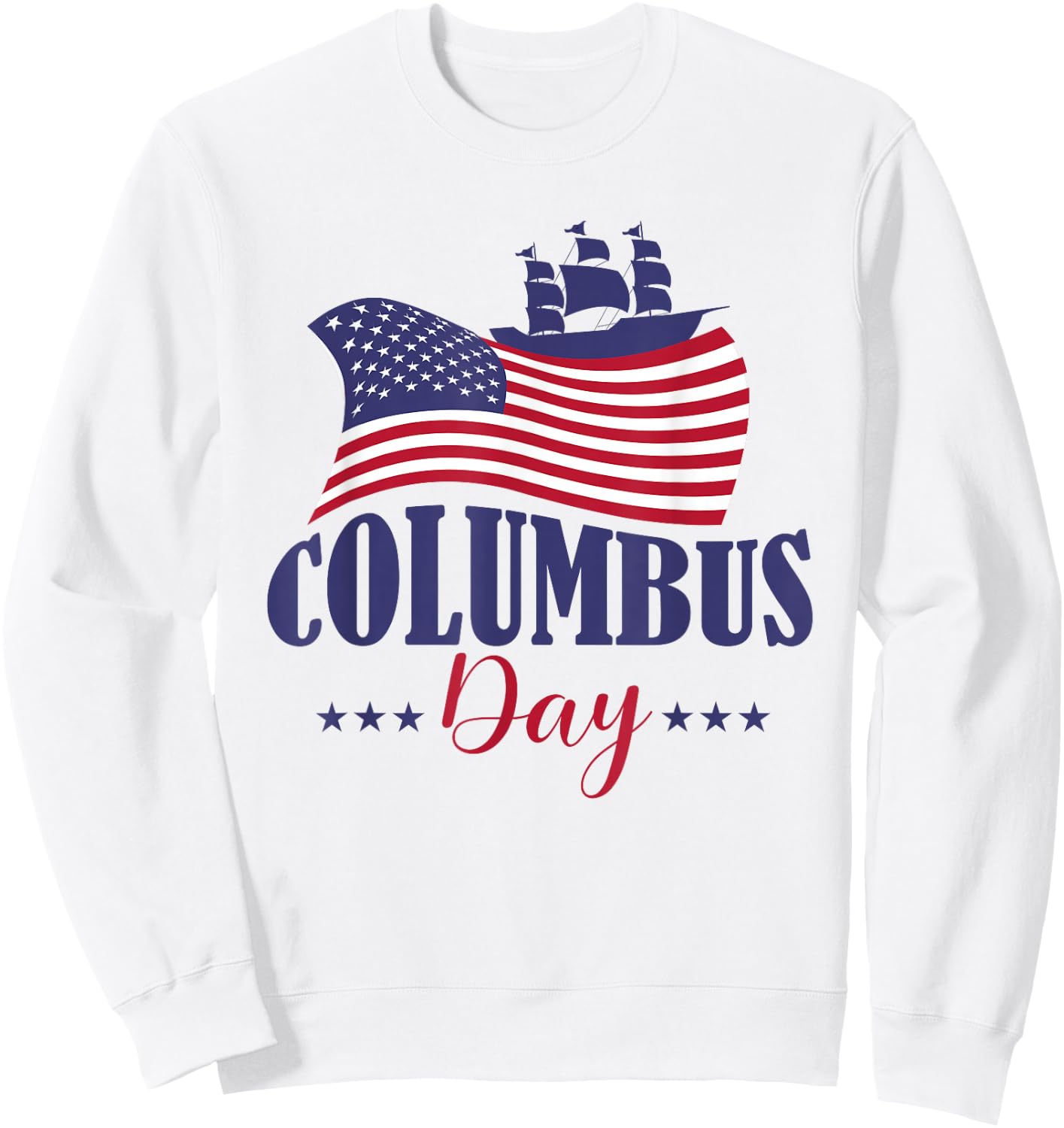 Columbus Day Graphic Design Men Kids Sweatshirt - Sweatshirt | White