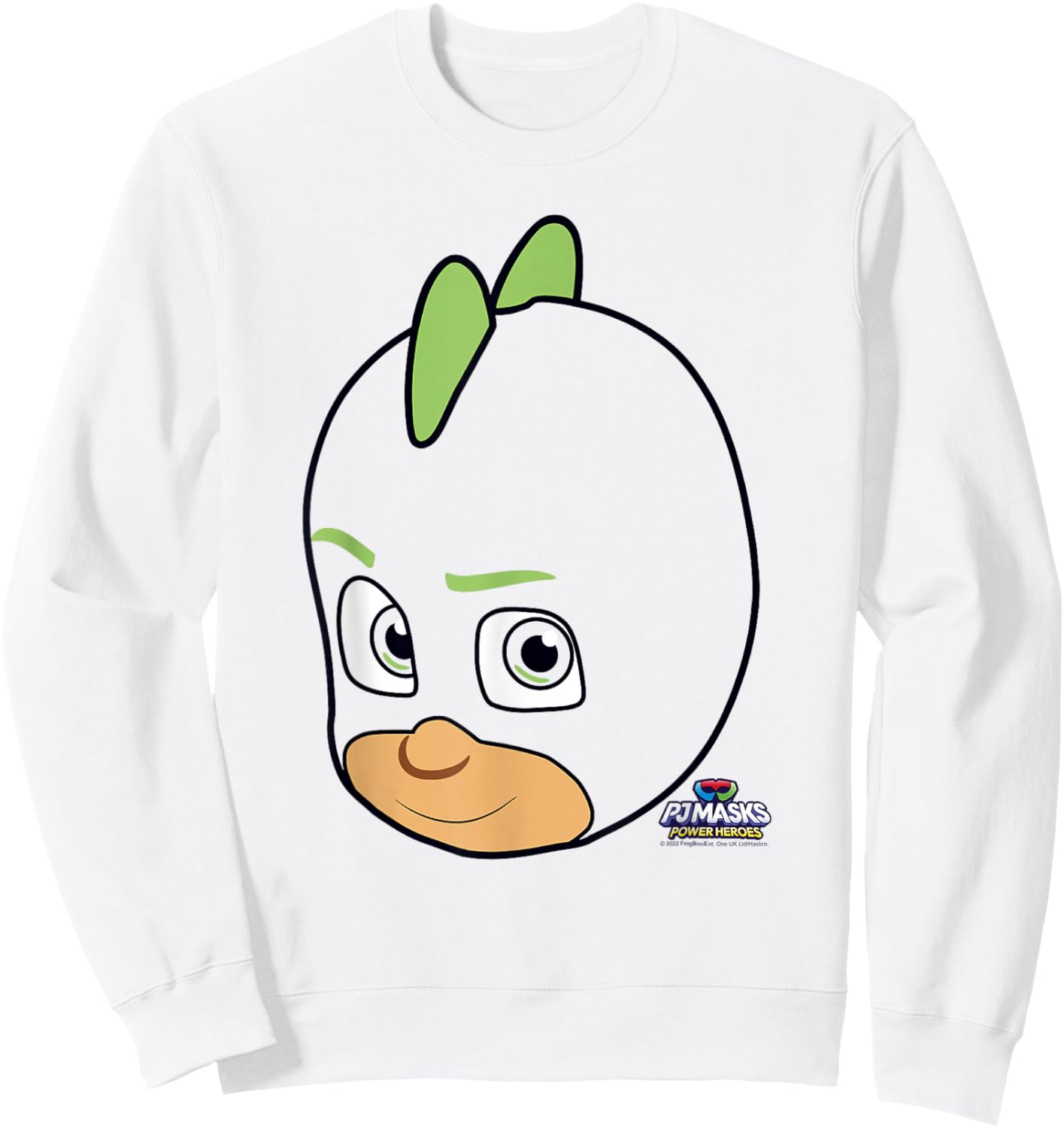 PJ Masks Gekko Big Face Power Hero Portrait Sweatshirt - Sweatshirt | White