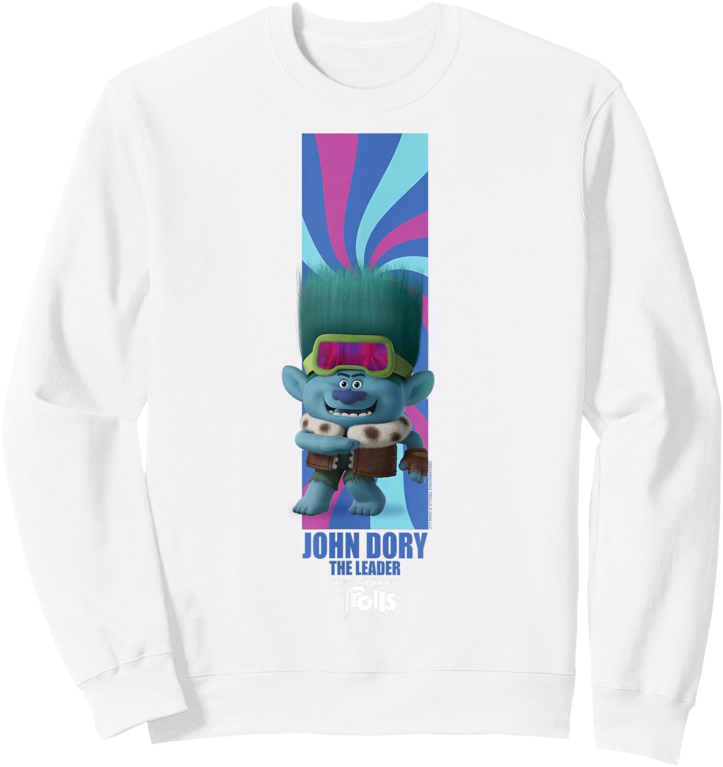 DreamWorks Trolls Band Together BroZone John Dory Sweatshirt - Sweatshirt | White