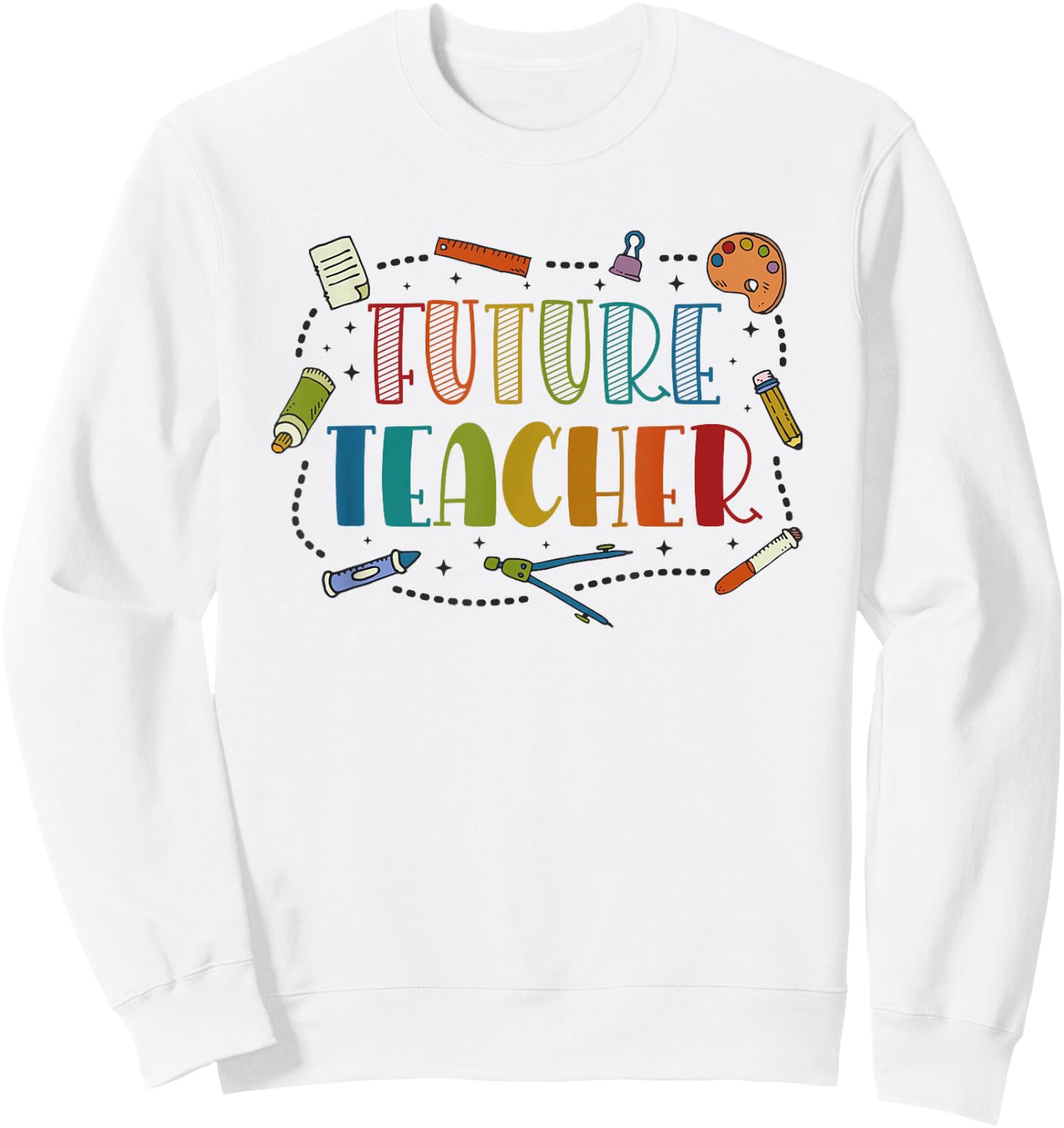 Future Teacher Costume for Kids Sweatshirt - Sweatshirt | White