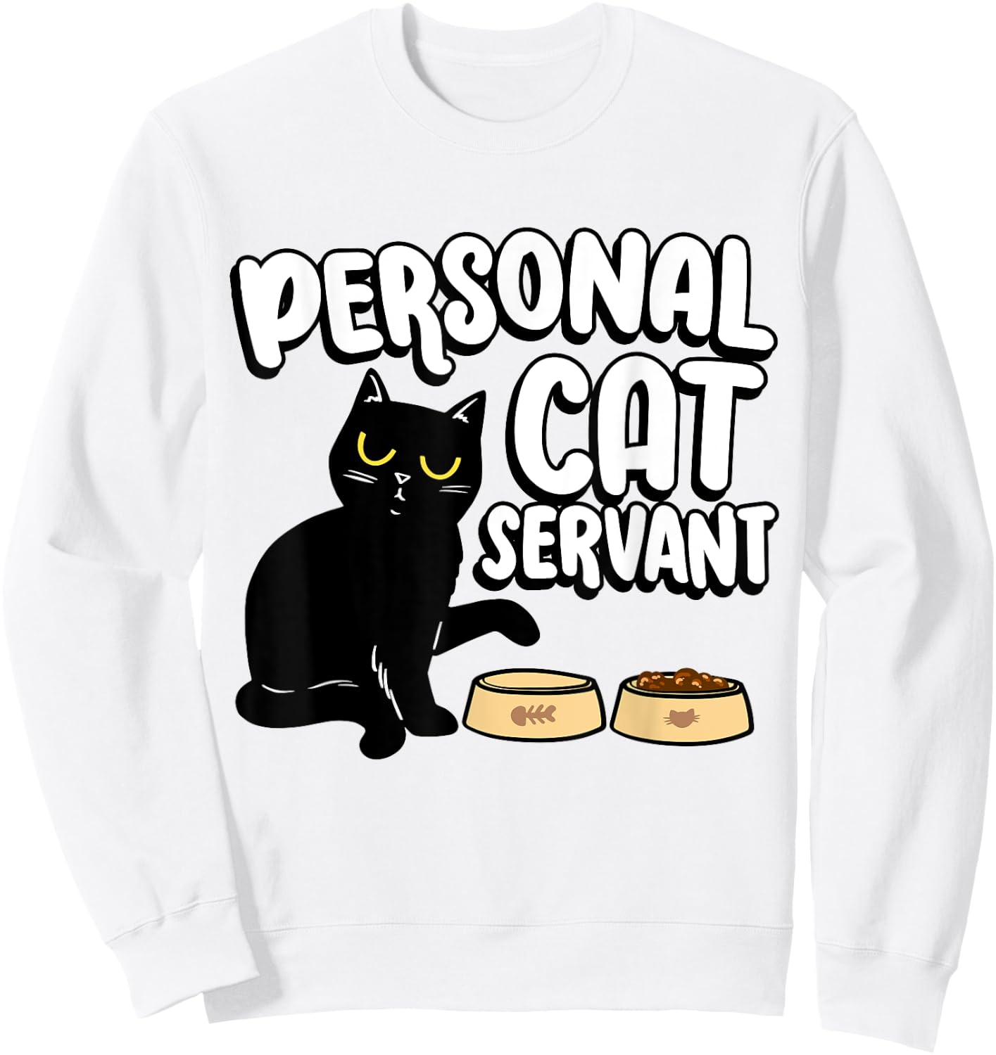 Introvert Cat Animal Lover Pet Owner Groomer Personal Cat Servant Cat Food Eater Funny Fur Kitten -Adults, Kids Blue Animal Print Short Sleeve Sweatshirt - Sweatshirt | White
