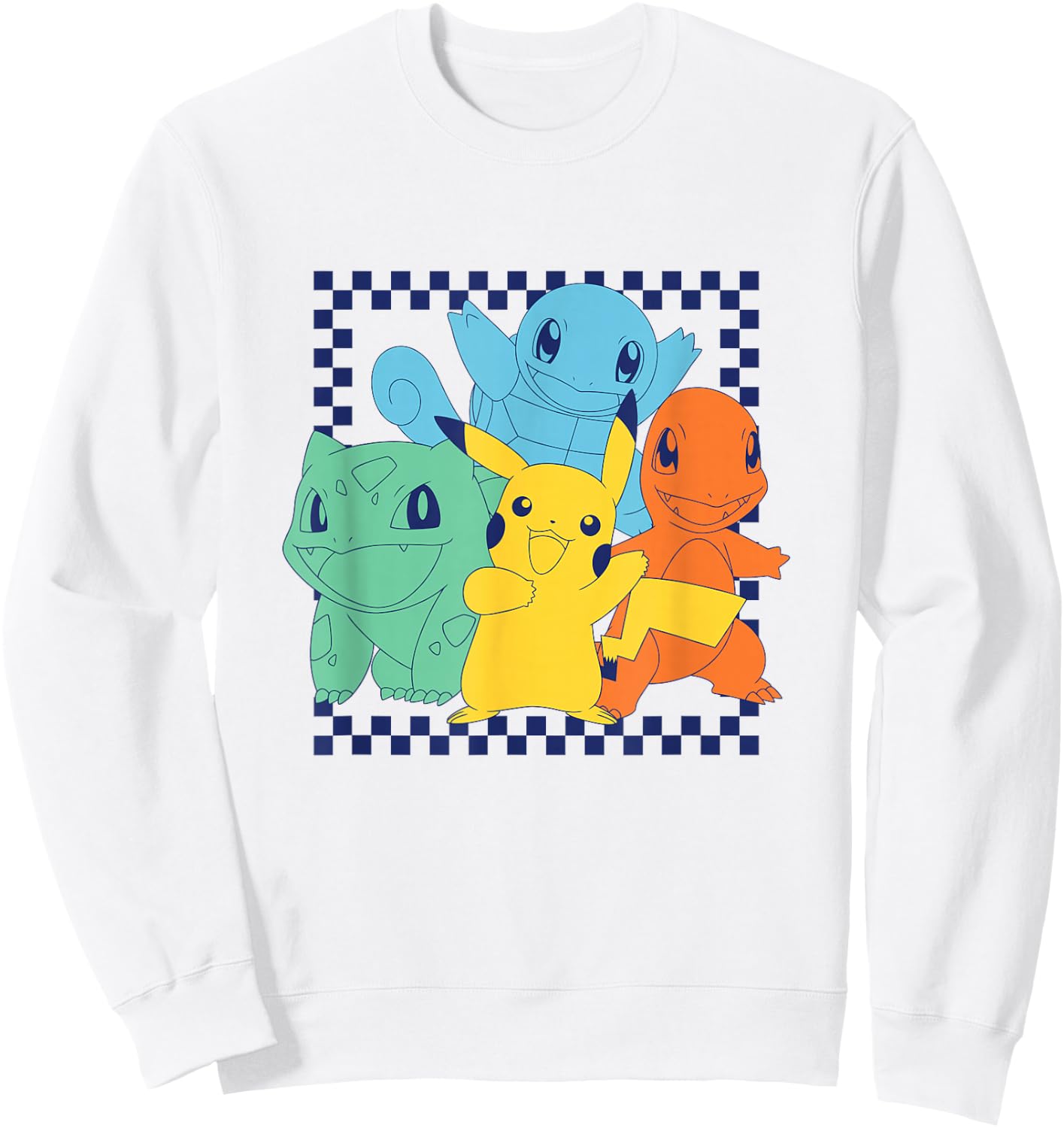 Pokémon - Pikachu Charmander Bulbasaur Squirtle Group Sweatshirt - Sweatshirt | White