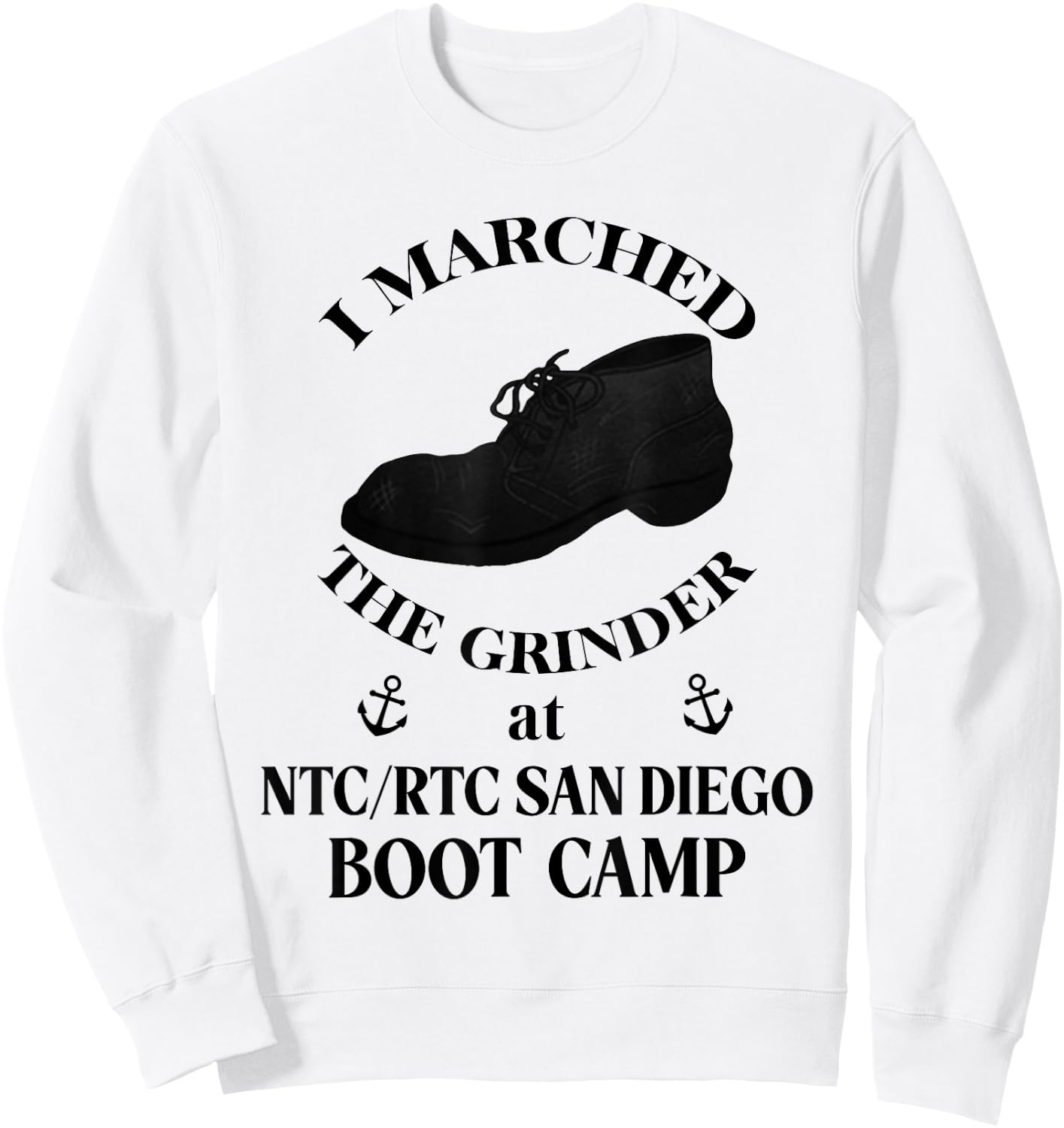 NTC RTC SAN DIEGO Boot Camp funny Sailor Sweatshirt - Sweatshirt | White