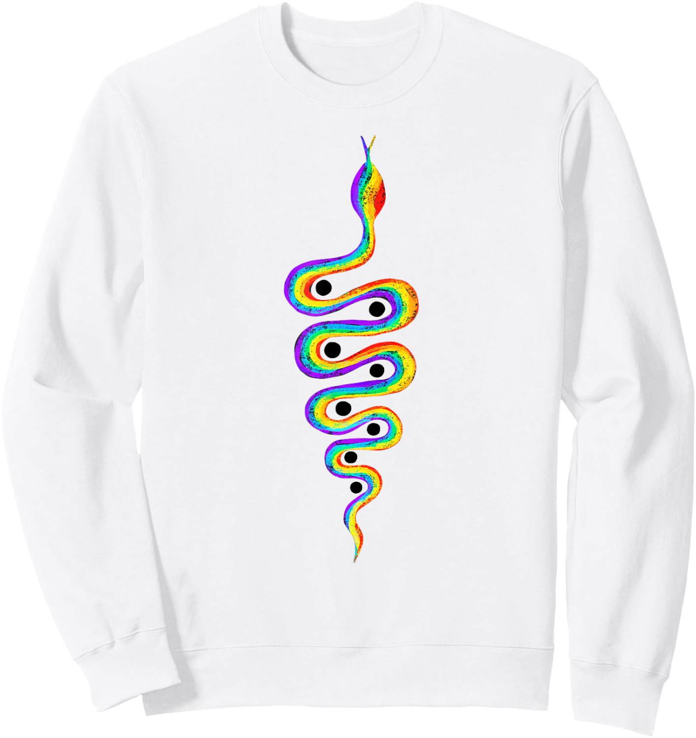 Rainbow snake dreamtime mythology yoga kundalini animal Sweatshirt - Sweatshirt | White