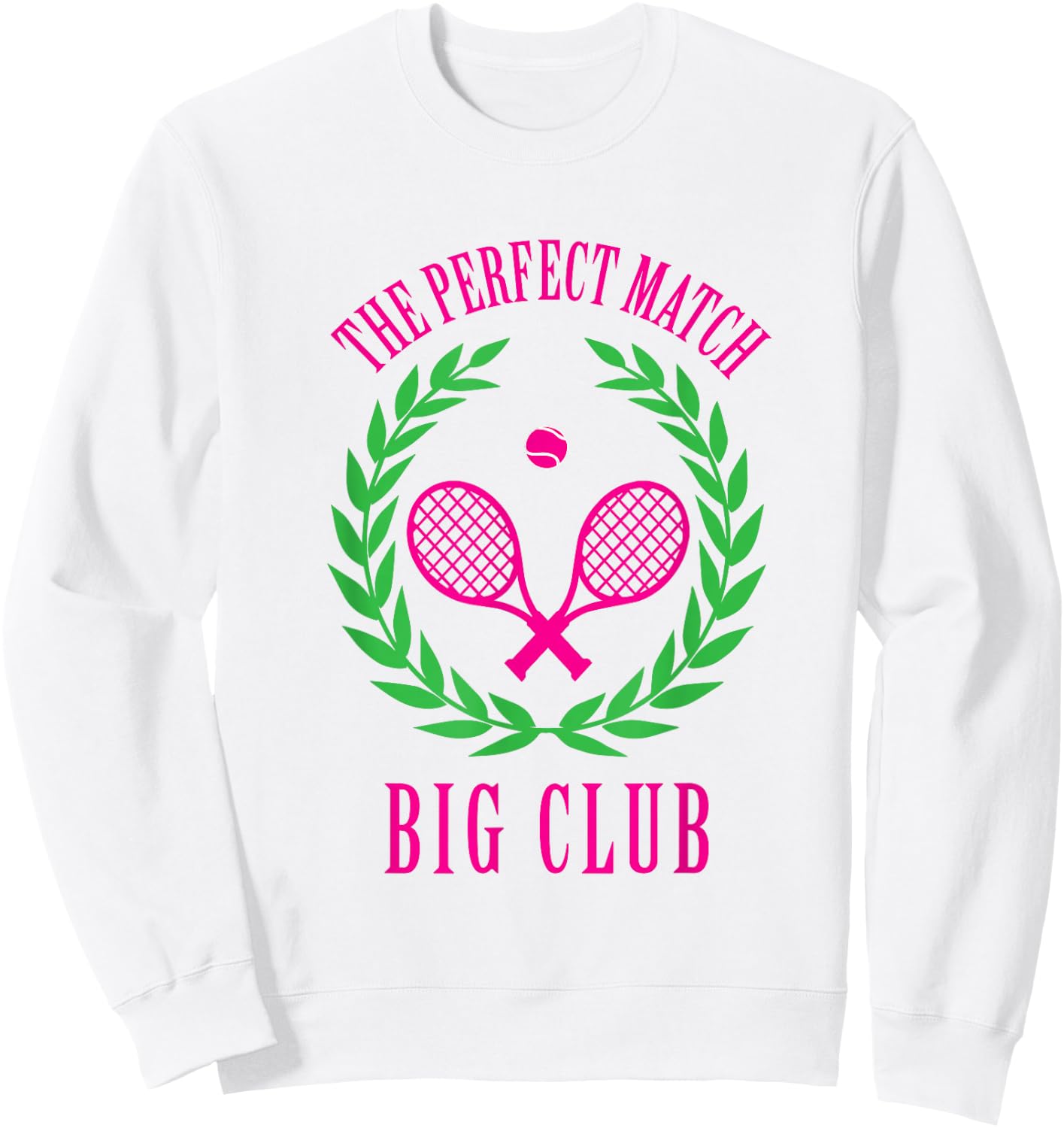 Tennis Match Club Little / G Big Sorority Reveal Sweatshirt - Sweatshirt | White