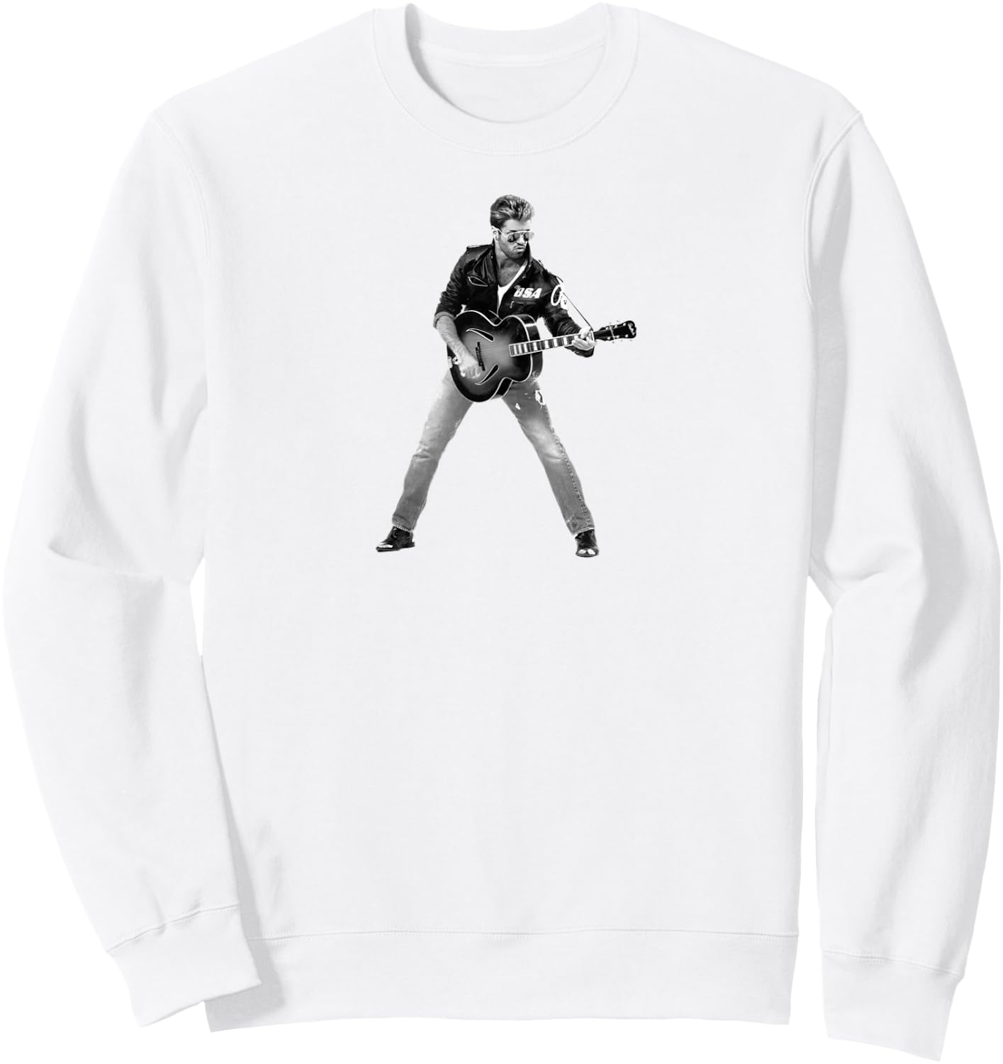 George Michael - Faith Guitar Sweatshirt - Sweatshirt | White