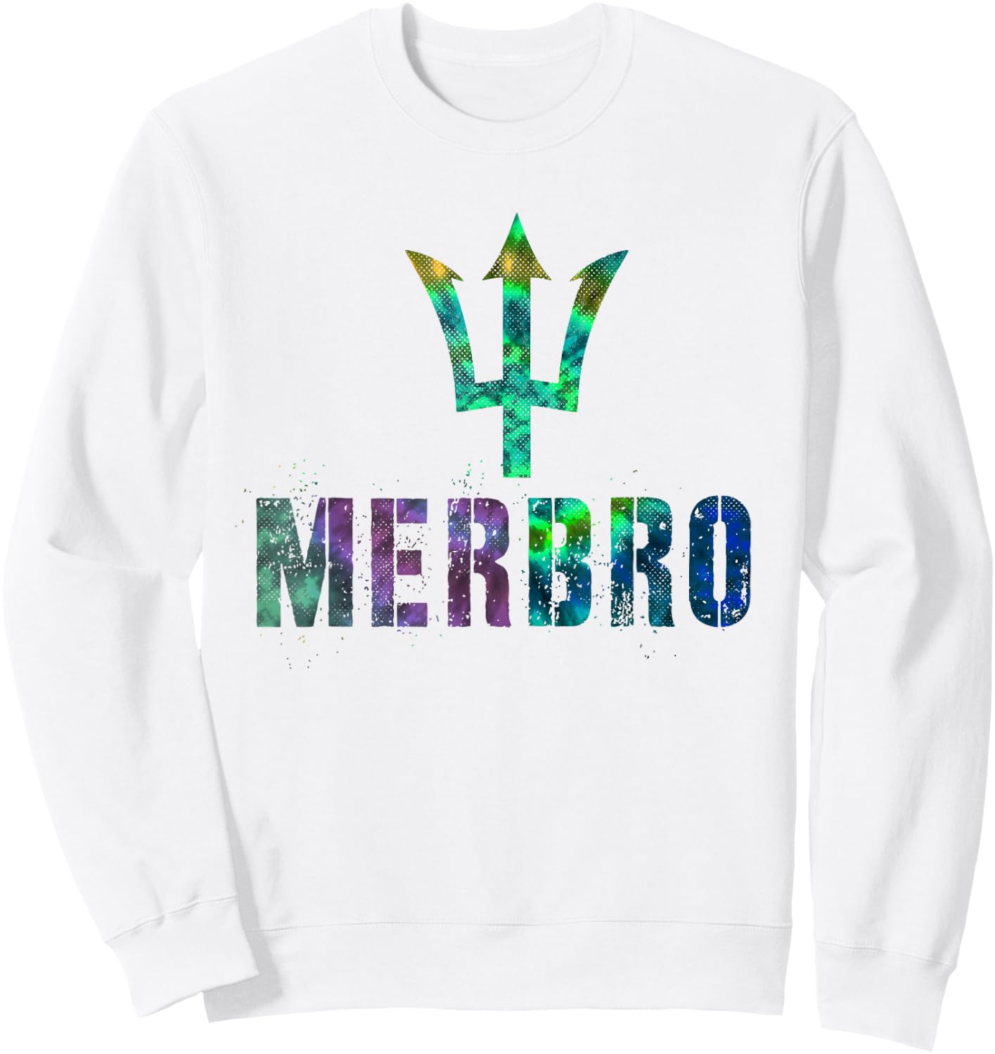 Cool MERBRO Mermaid Bro Cruise Kids Brother Vacation Beach Sweatshirt - Sweatshirt | White