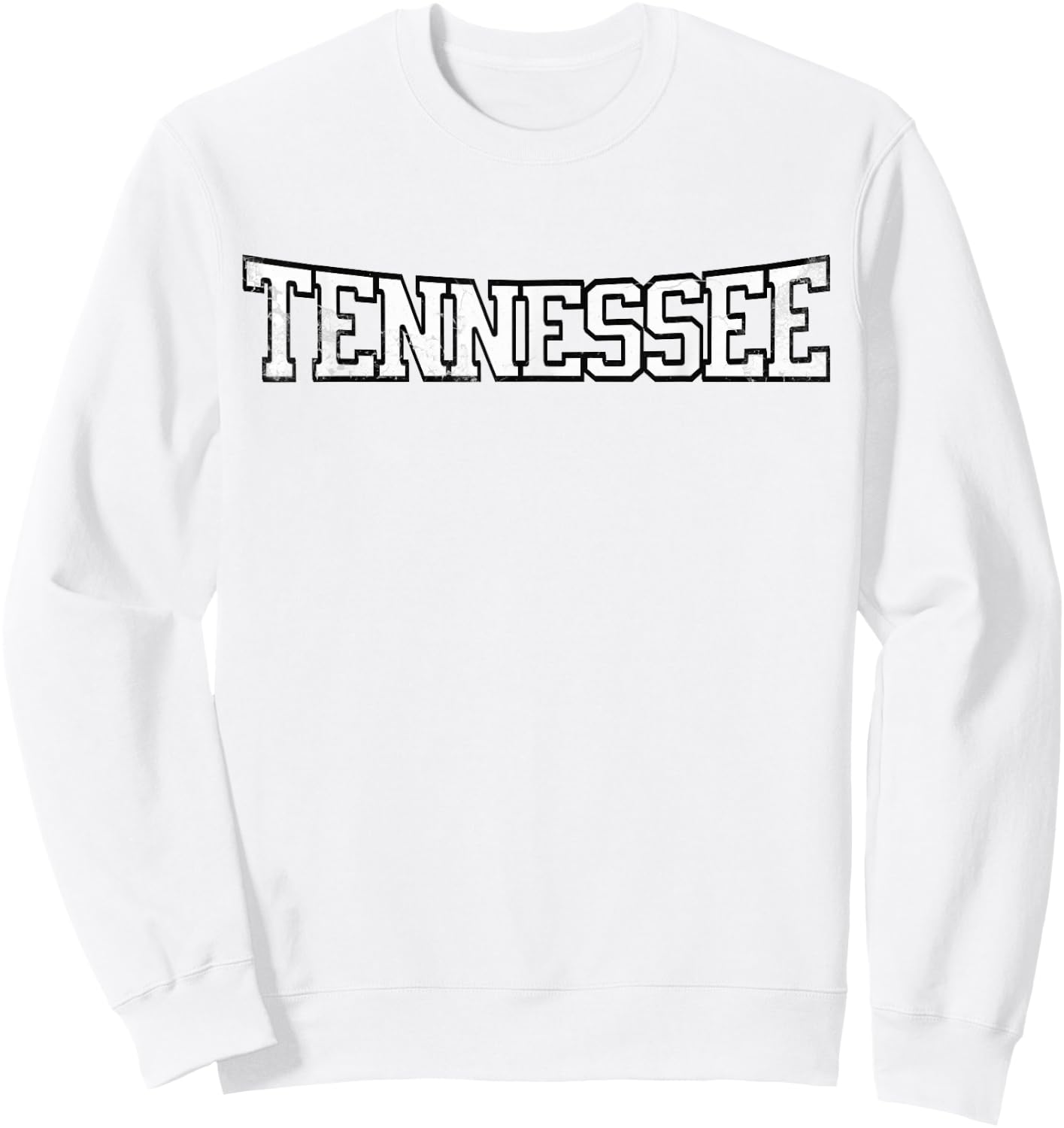 TN Tennessee City Distressed Sweatshirt - Sweatshirt | White