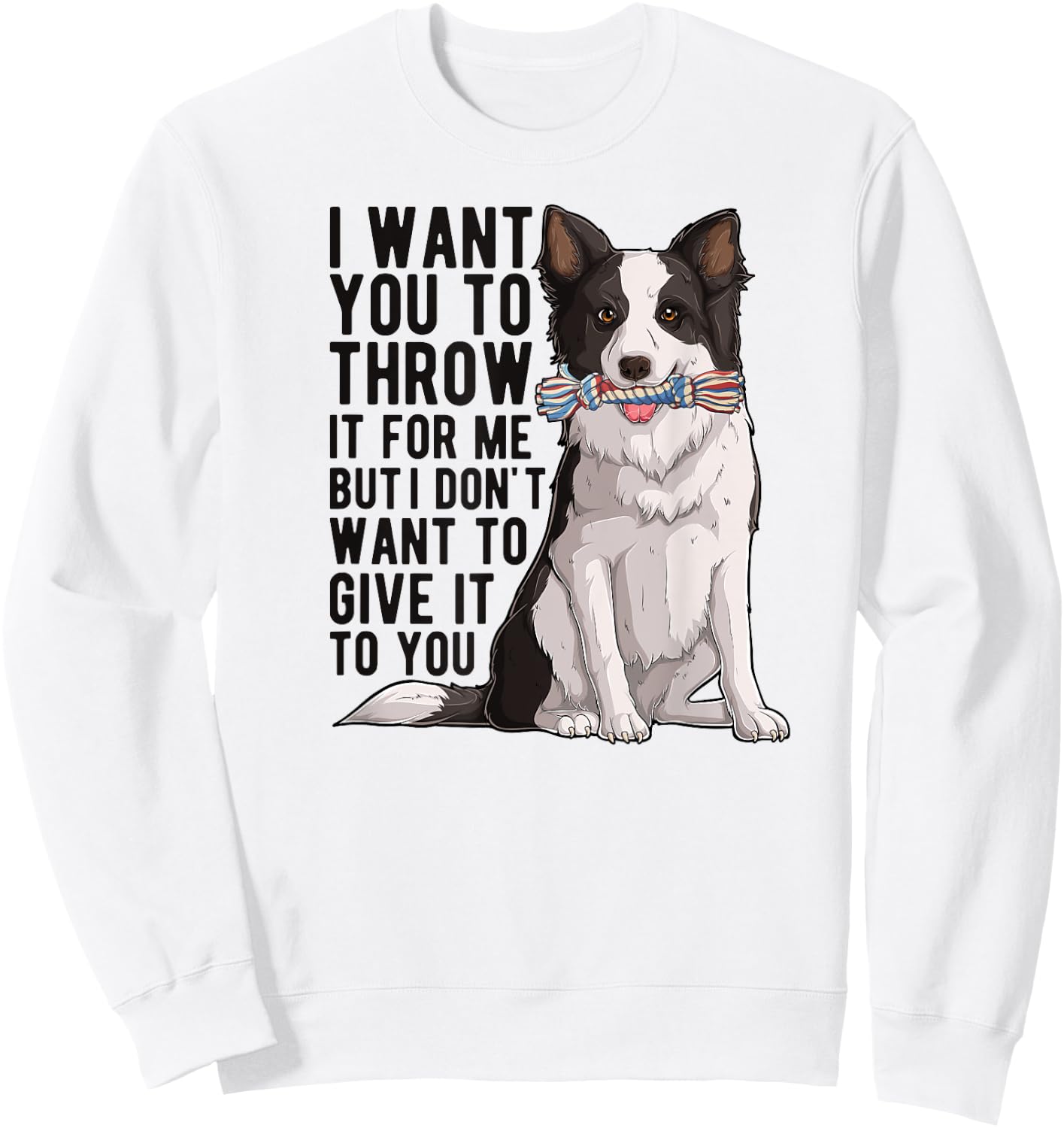 Border Collie Owner Border Collie Lover Border Collie Dad Sweatshirt - Sweatshirt | White