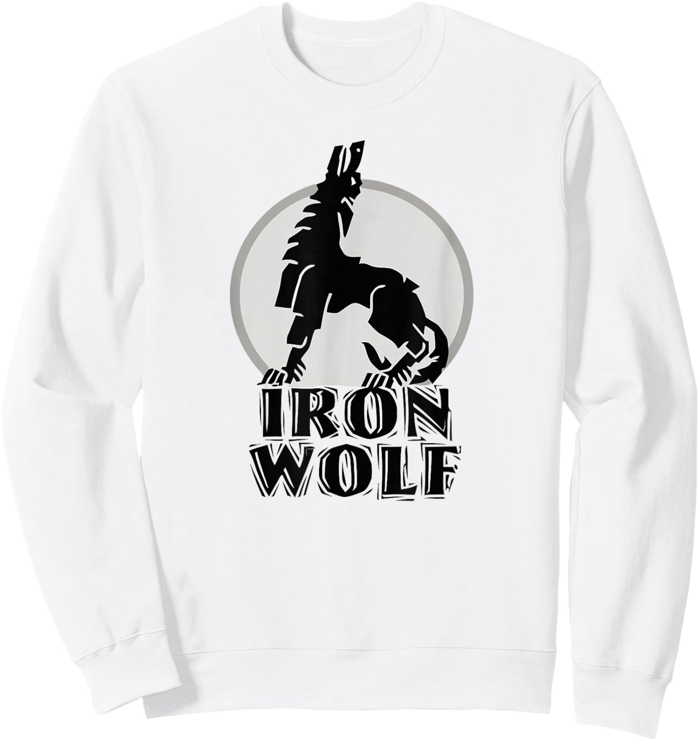 Iron Wolf LT by Lithuania Strong Sweatshirt - Sweatshirt | White