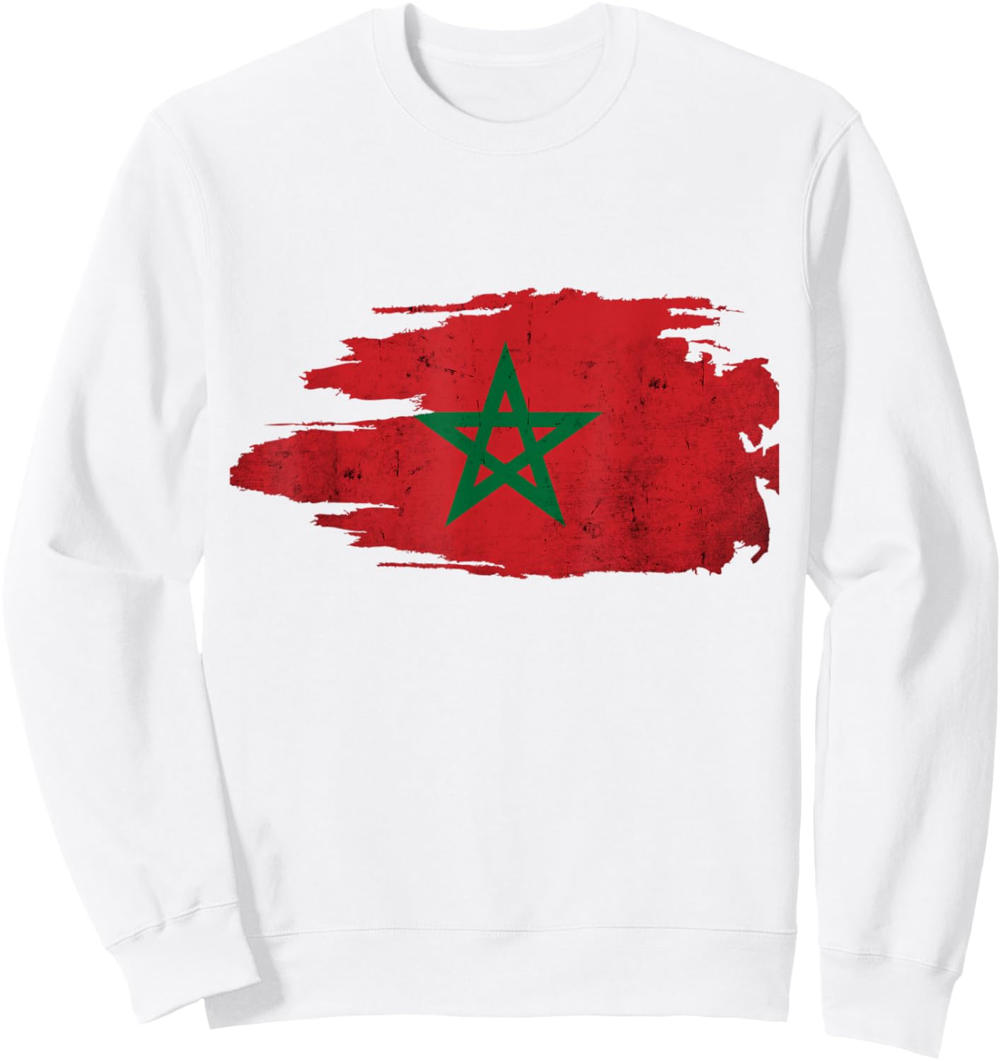 Morocco Moroccan Flag Soccer Football Lover Sweatshirt - Sweatshirt | White