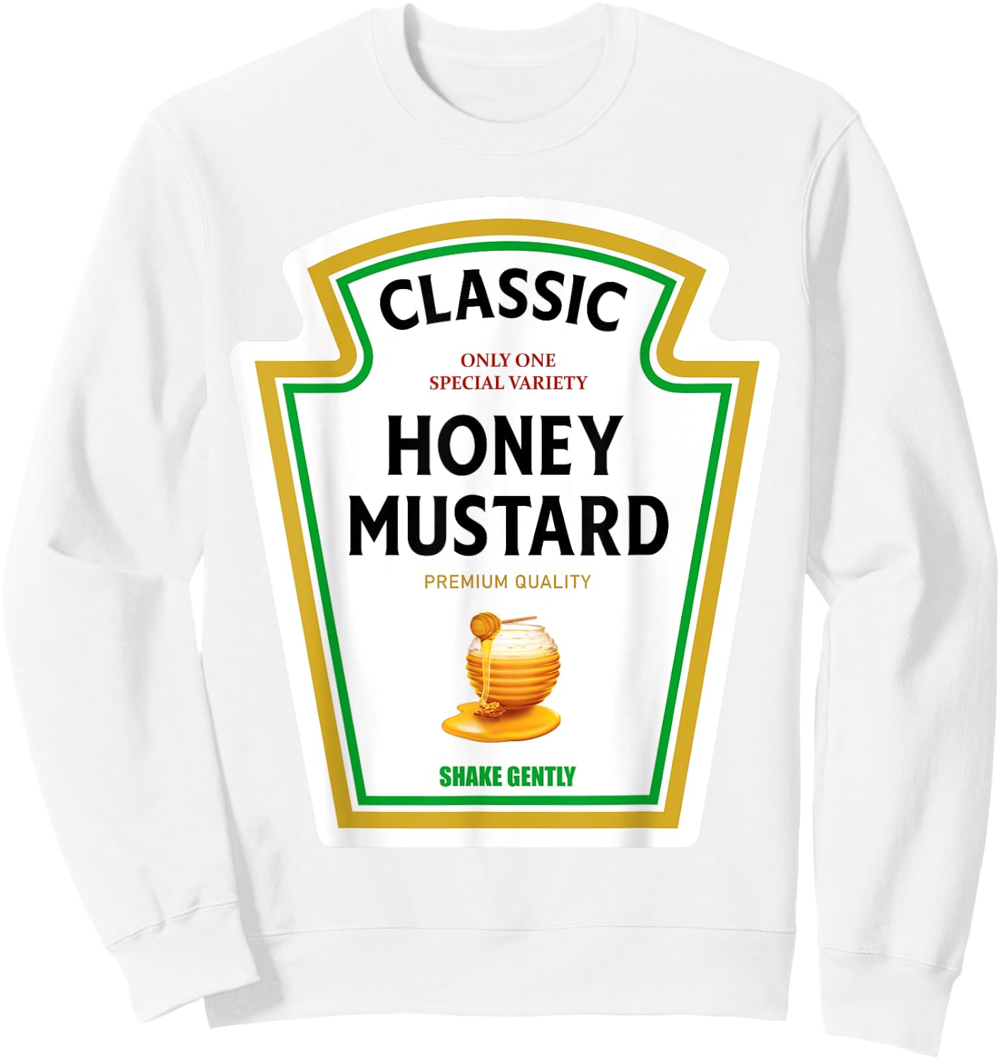Honey Mustard Halloween 2024 Costume Family Matching Ketchup Sweatshirt - Sweatshirt | White