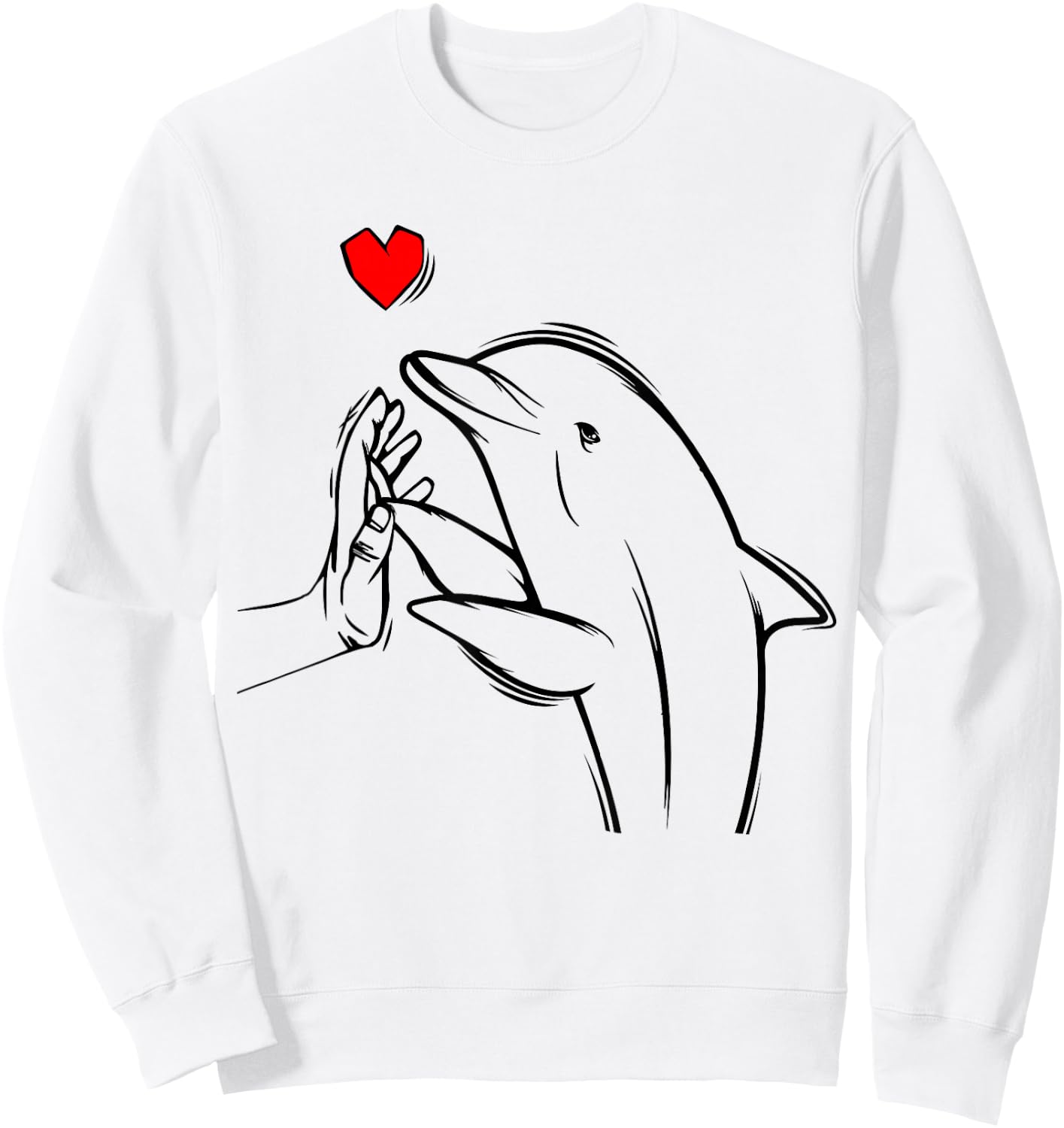 Dolphin Women's/Children's/Girls' Dolphins Sweatshirt - Sweatshirt | White