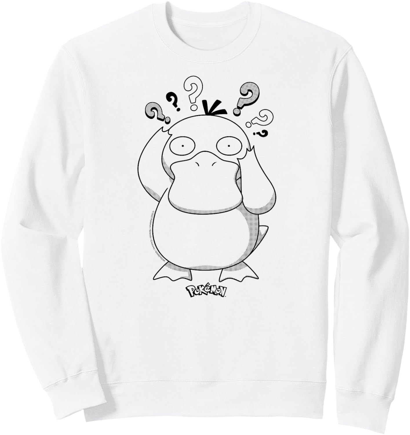 Pokémon - Psyduck Pattern Sweatshirt - Sweatshirt | White