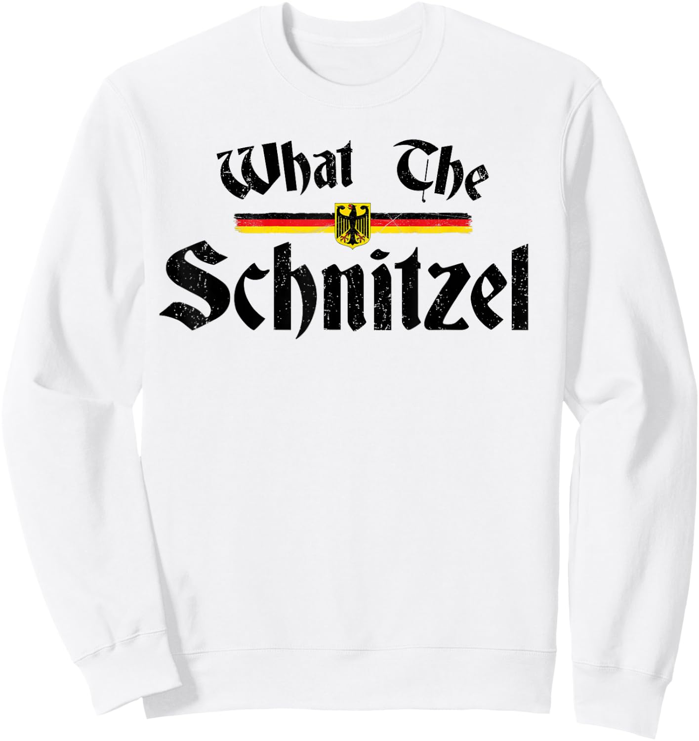 Funny Oktoberfest Beer Lover What The Schnitzel German Sweatshirt - Sweatshirt | White
