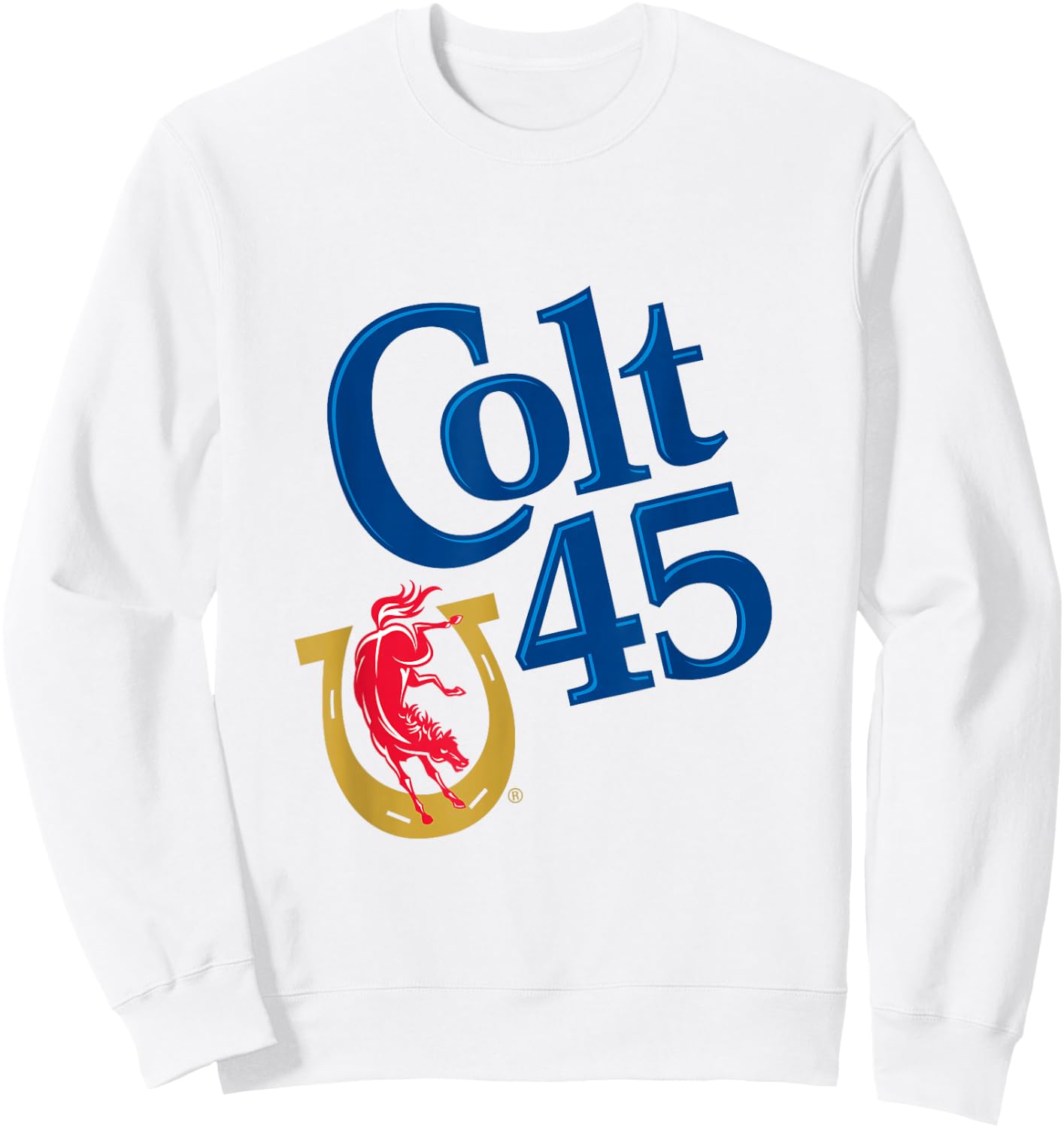 Colt 45 Beer Style - Logo Sweatshirt - Sweatshirt | White