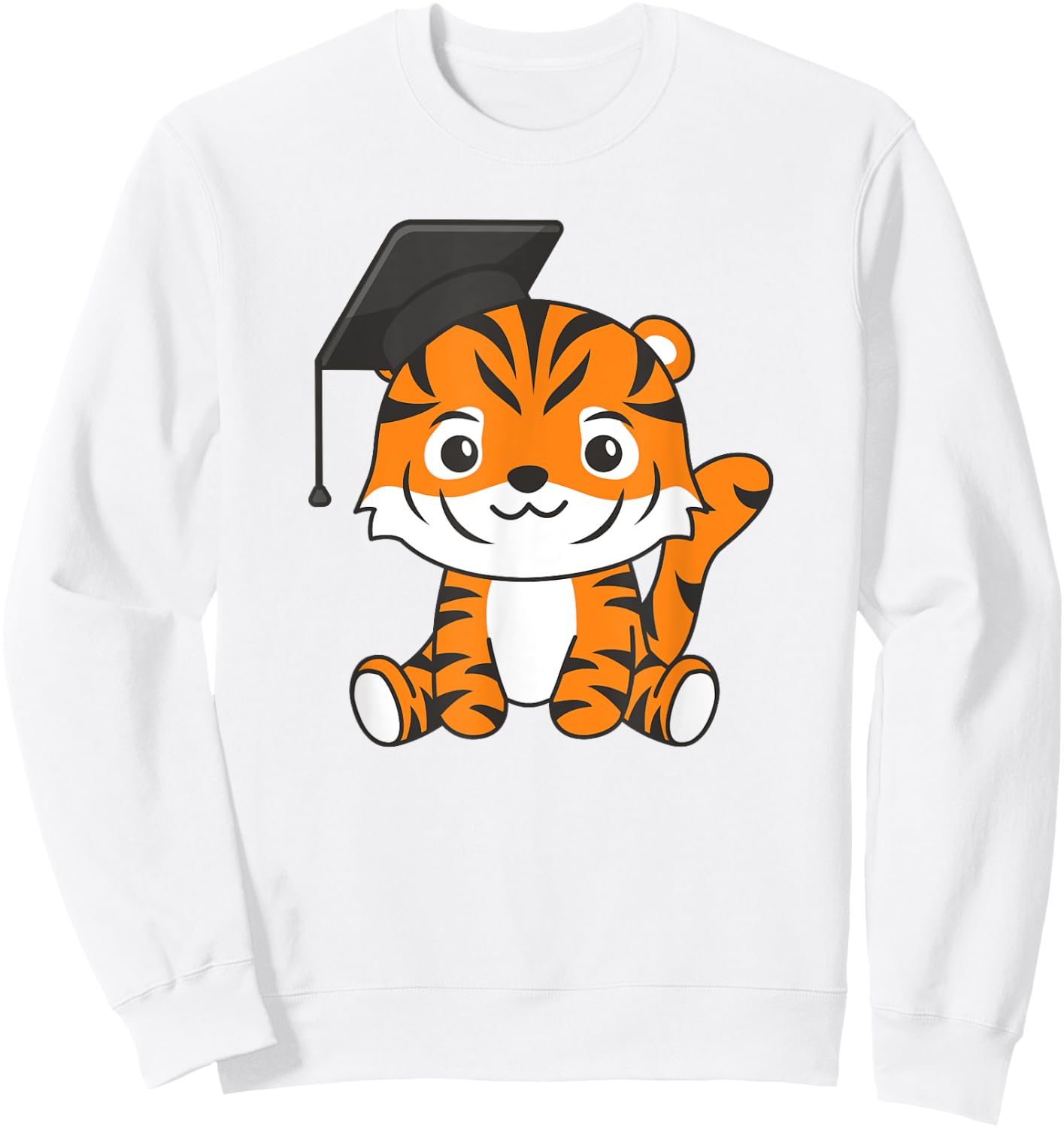 Kids School Kindergarten Tiger Graduation Sweatshirt - Sweatshirt | White