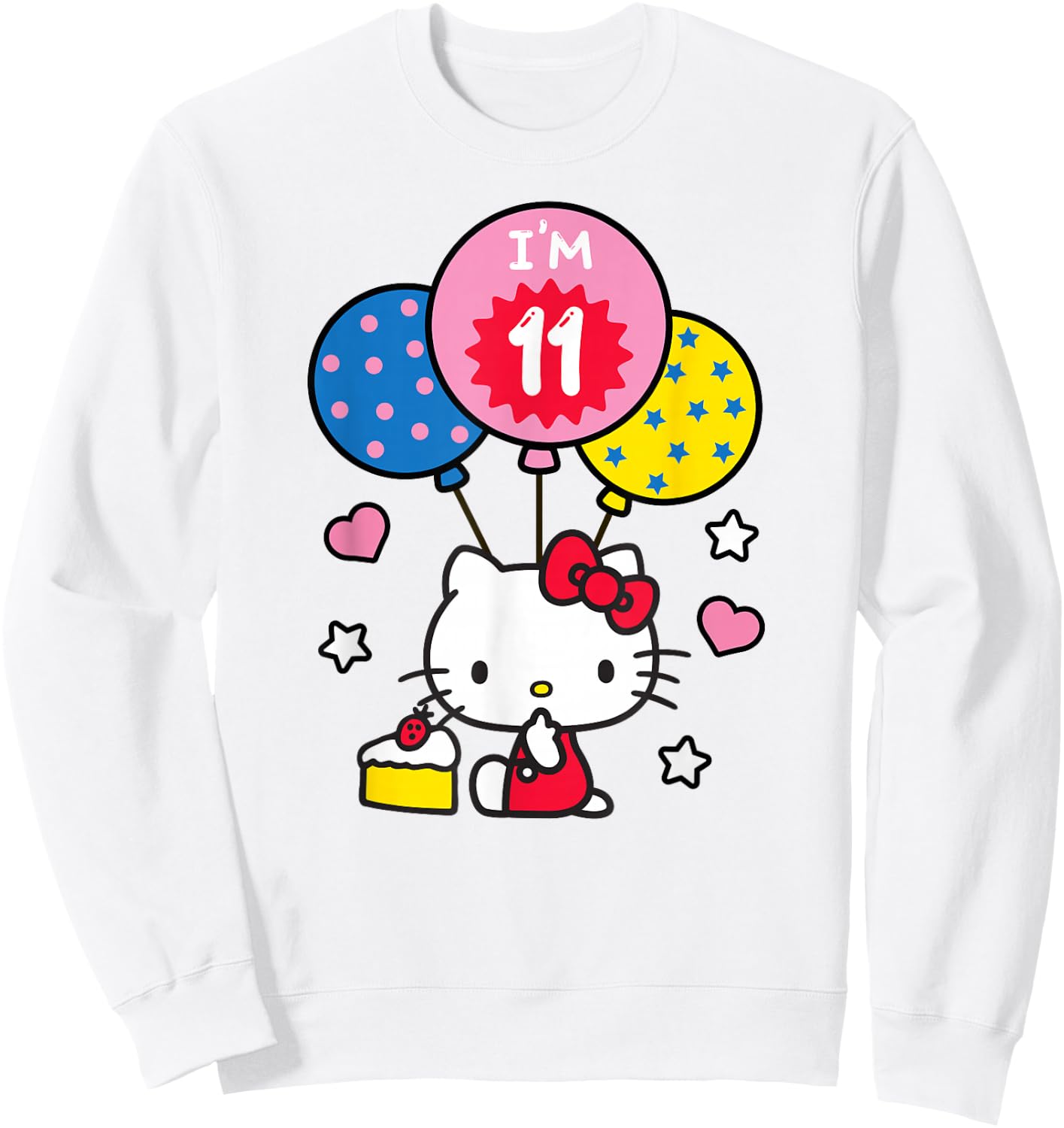 Hello Kitty I'm 11 Birthday Sweatshirt - Sweatshirt | White