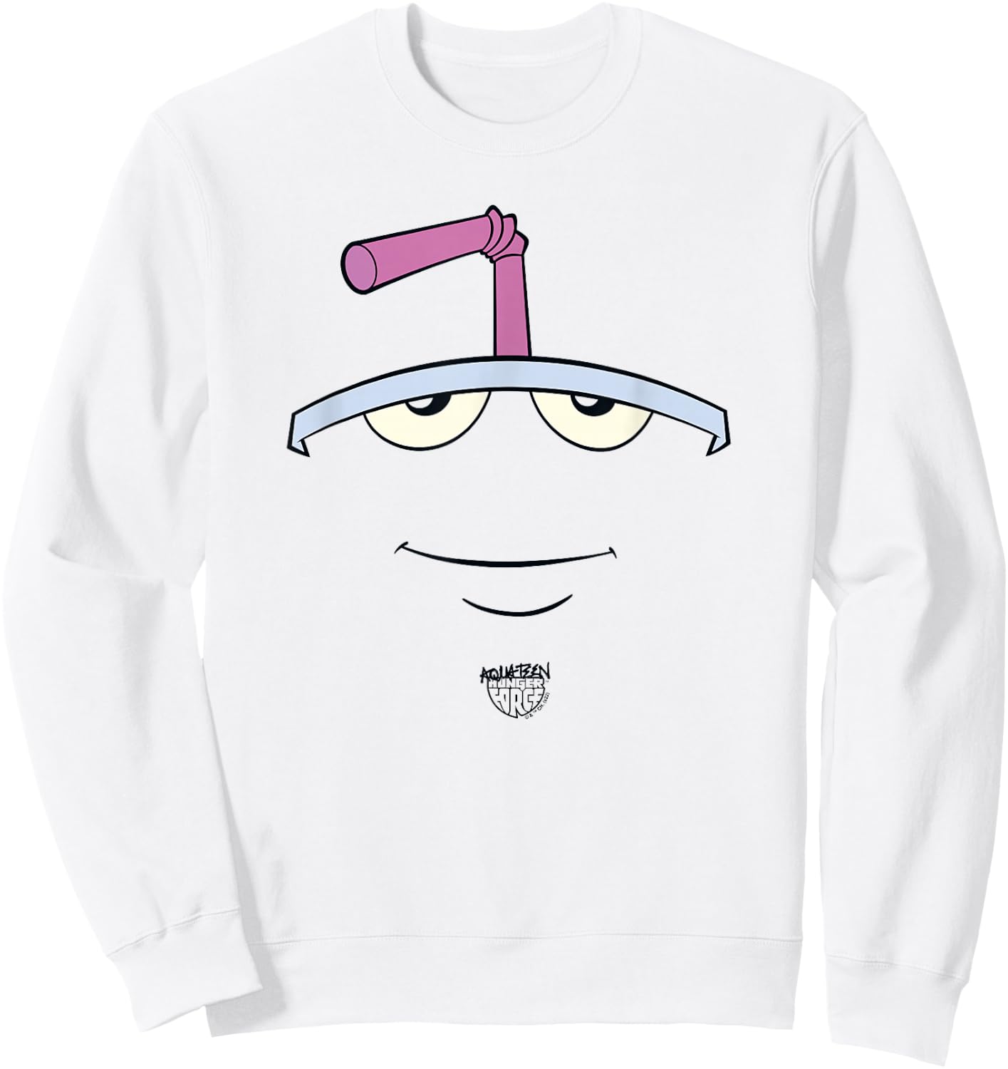 Aqua Teen Hunger Force Master Shake Big Face Sweatshirt - Sweatshirt | White