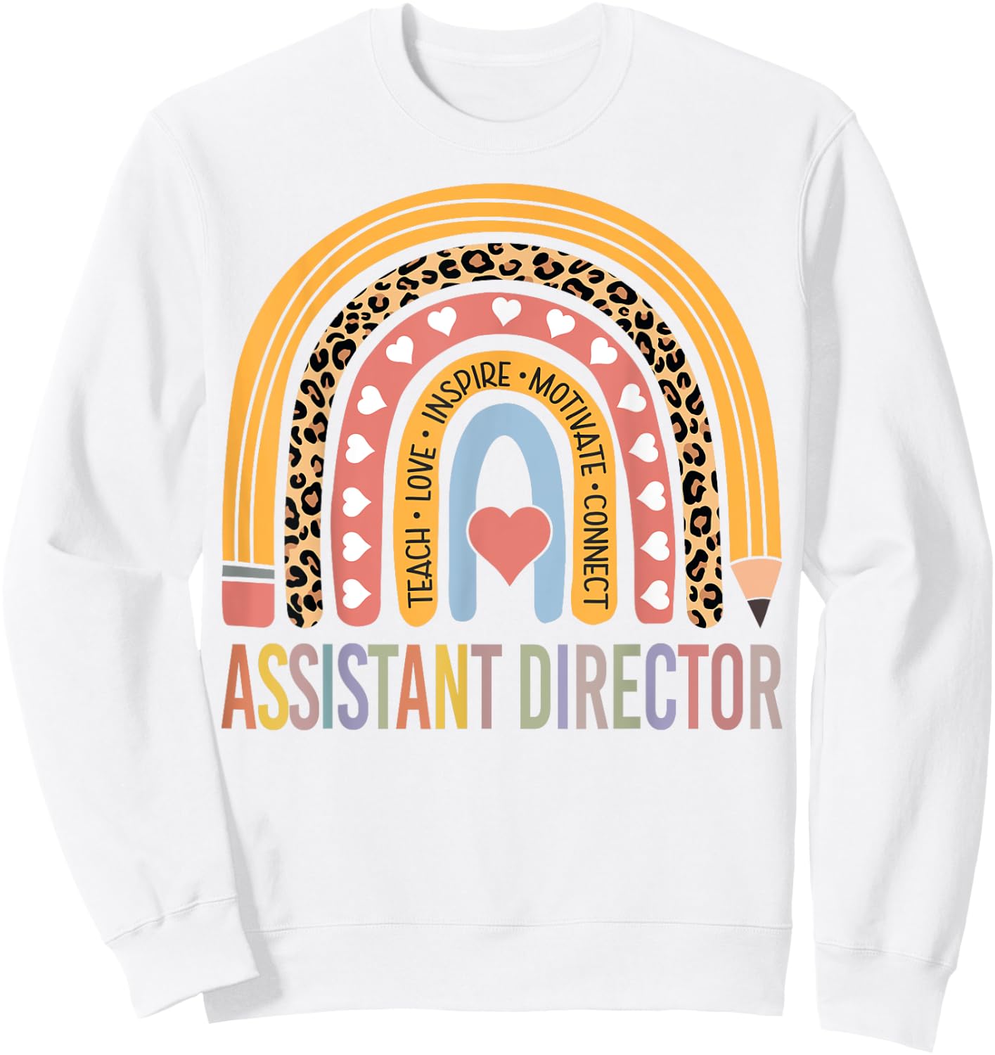 Assistant Director 100th Day Of School Assistant Manager Sweatshirt - Sweatshirt | White