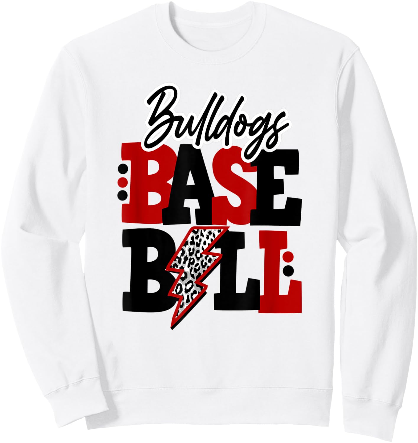 Bulldogs Baseball Bulldog Bulldogs Bull dogs Bulldod Men Women Kids Sweatshirt - Sweatshirt | White