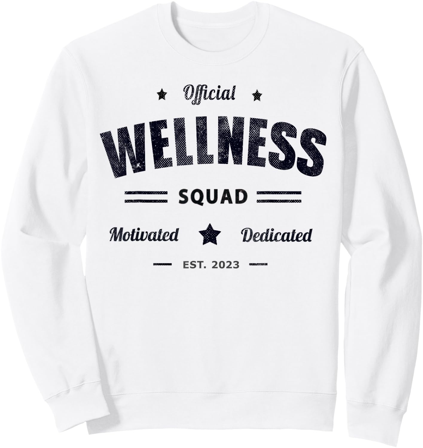 Official WELLNESS SQUAD P.E Crew Health Trainer Coach Nurse Sweatshirt - Sweatshirt | White
