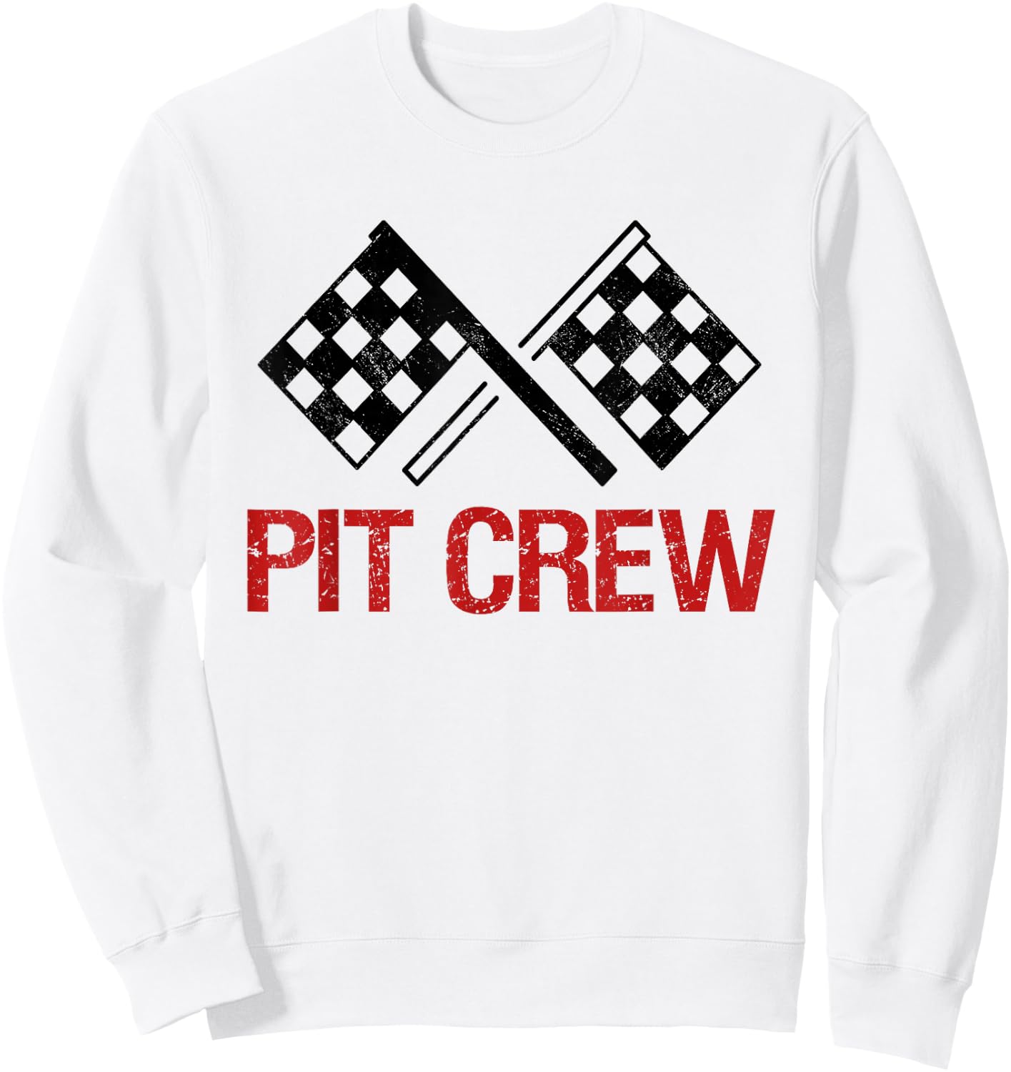 Pit Crew for Racing Car Parties Sweatshirt - Sweatshirt | White