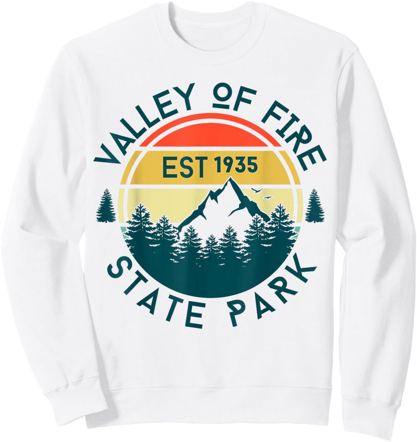 Valley Of Fire Sweatshirt - Sweatshirt | White